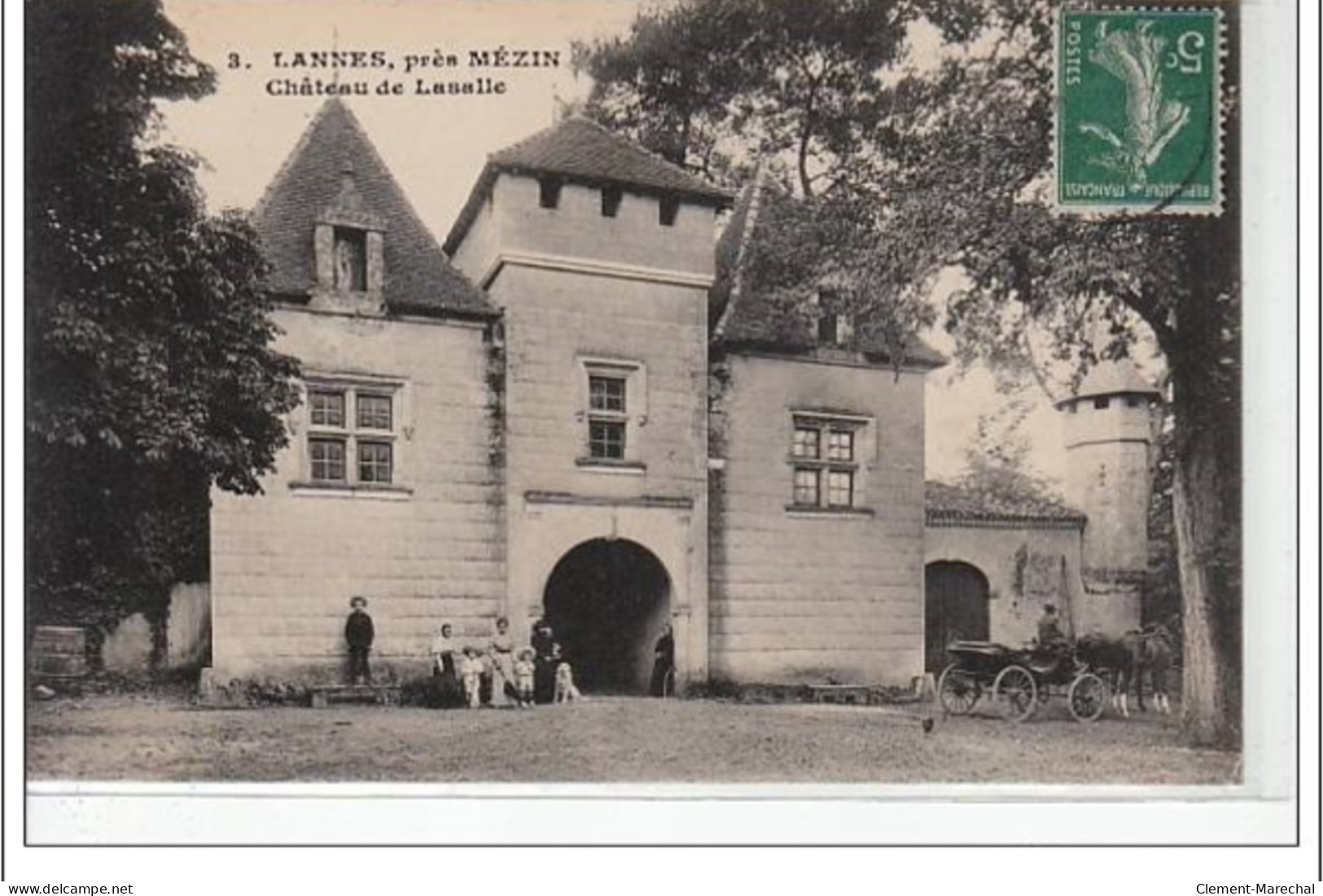 LANNES Près MEZIN - Château De Lansalle  - Très Bon état - Otros & Sin Clasificación