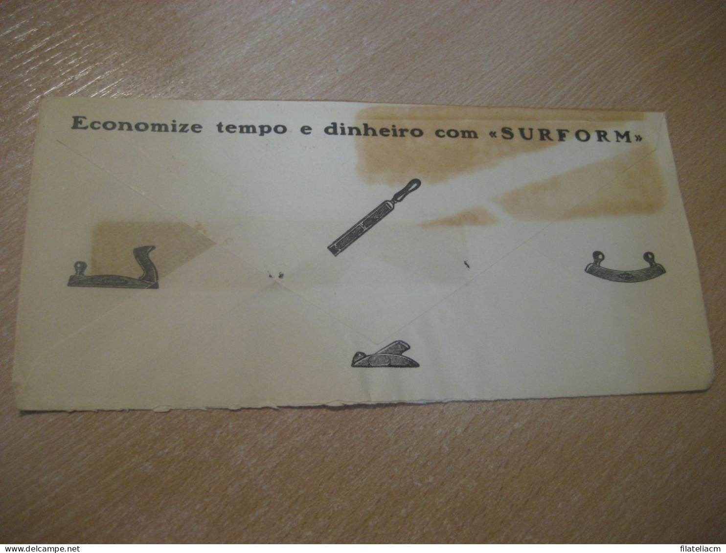 LISBOA 1960 Fernandes Metais Ferragens Ferramentas Meter Mail Cancel SURFORM Cover PORTUGAL - Lettres & Documents
