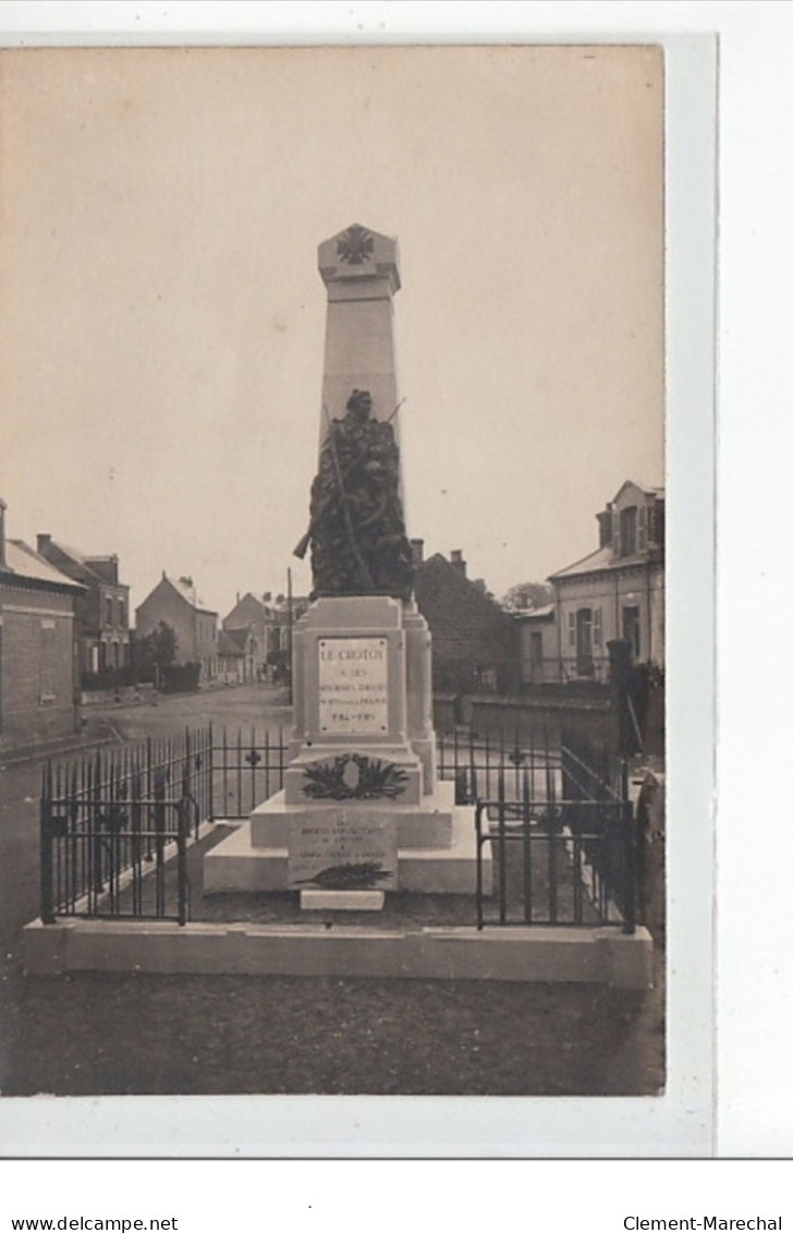 LE CROTOY - CARTE PHOTO - Monument Aux Morts - Très Bon état - Le Crotoy