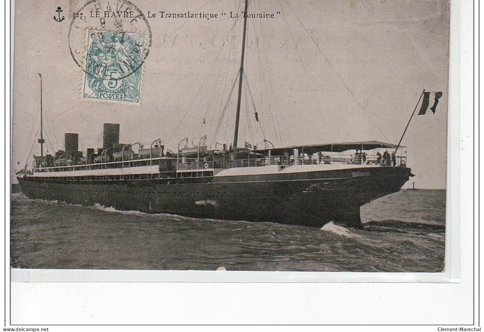 LE HAVRE - Le Transatlantique """"La Touraine"""" - Très Bon état - Harbour