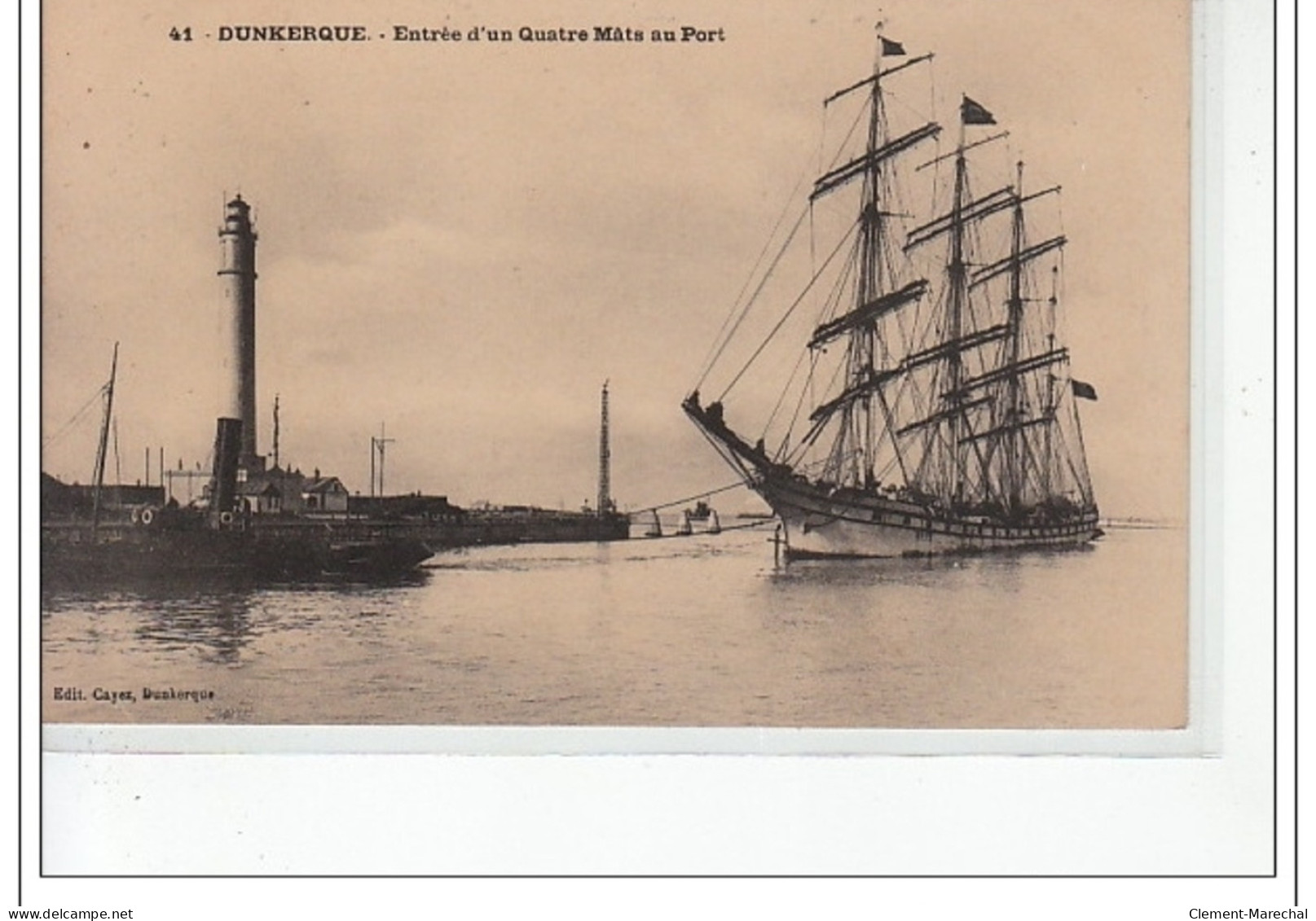 DUNKERQUE - Entrée D'un Quatre-Mâts Au Port - Très Bon état - Dunkerque