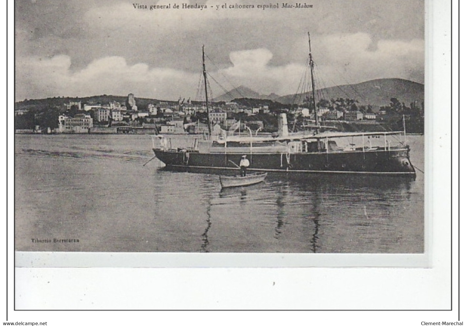 HENDAYE - Vue Générale - La Canonnière Espagnole """"Mac Mahon"""" - Très Bon état - Hendaye