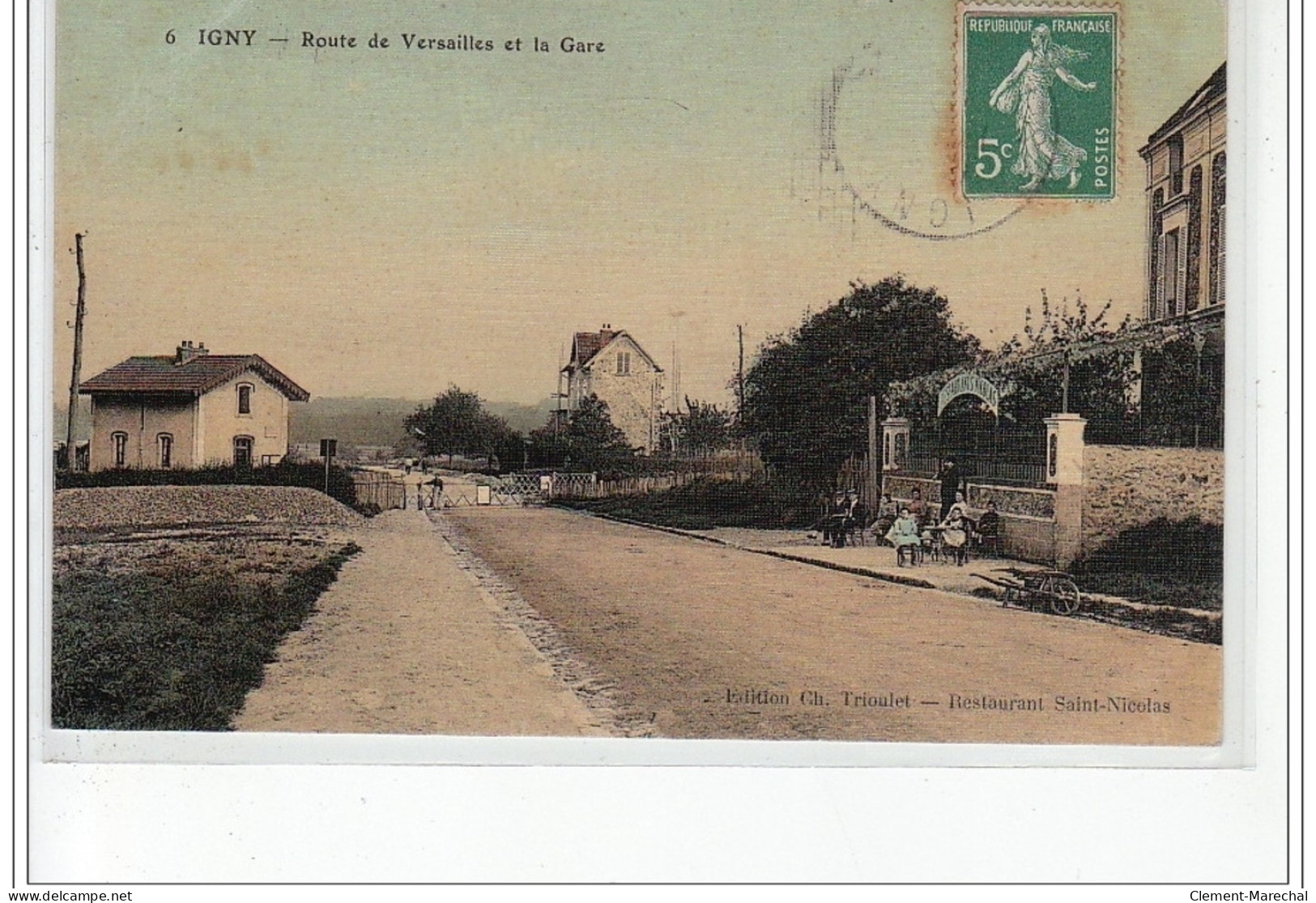 IGNY - Route De Versailles Et La Gare - Très Bon état - Igny