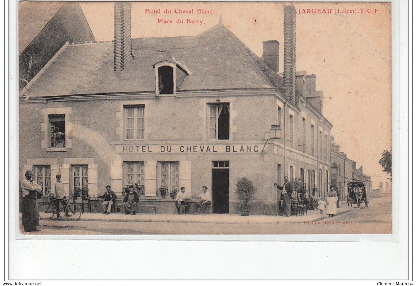 JARGEAU - Hôtel Du Cheval Blanc - Place Du Berry - Très Bon état - Jargeau