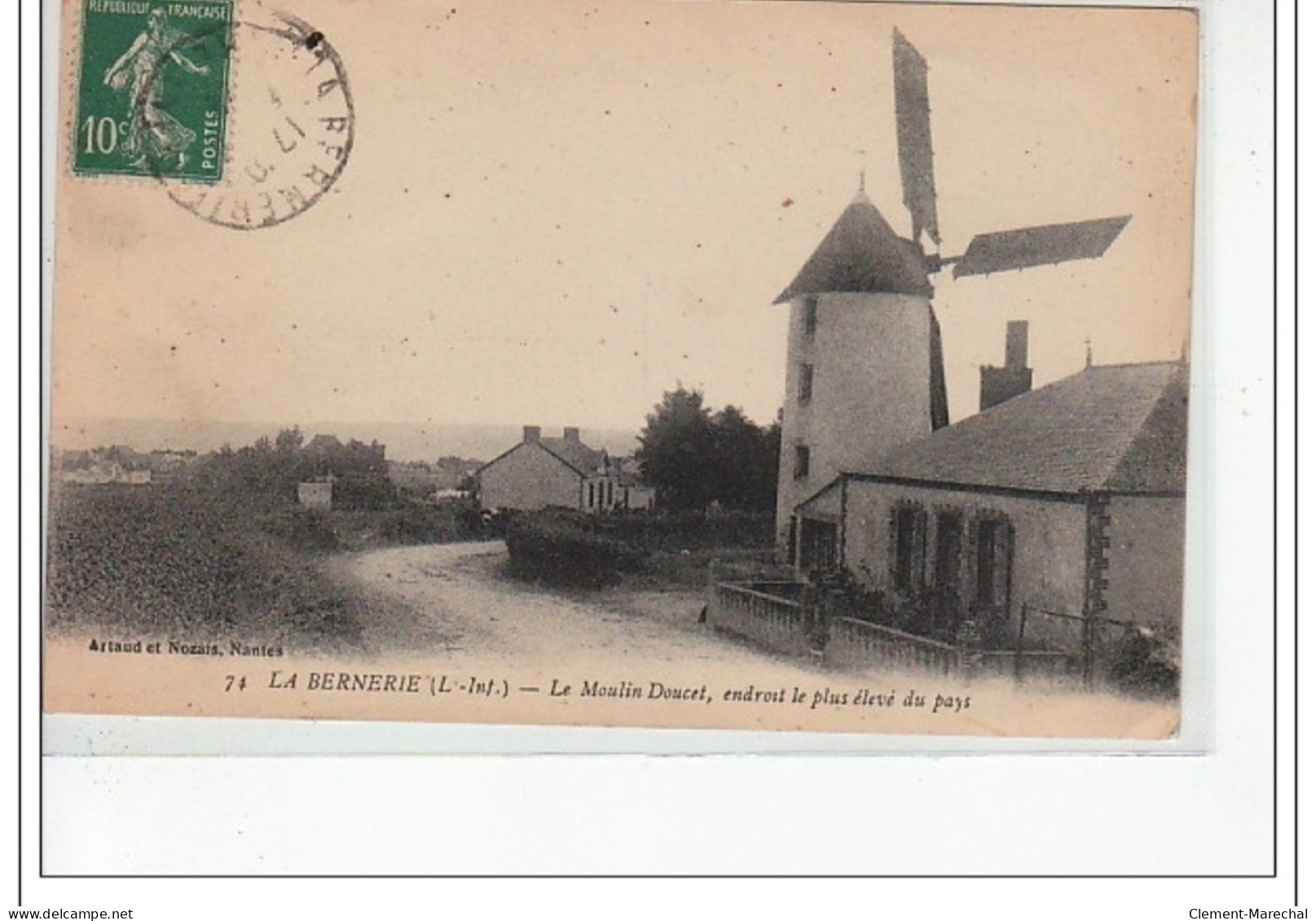 LA BERNERIE - Le Moulin Doucet, Endroit Le Plus élevé Du Pays - Très Bon état - La Bernerie-en-Retz