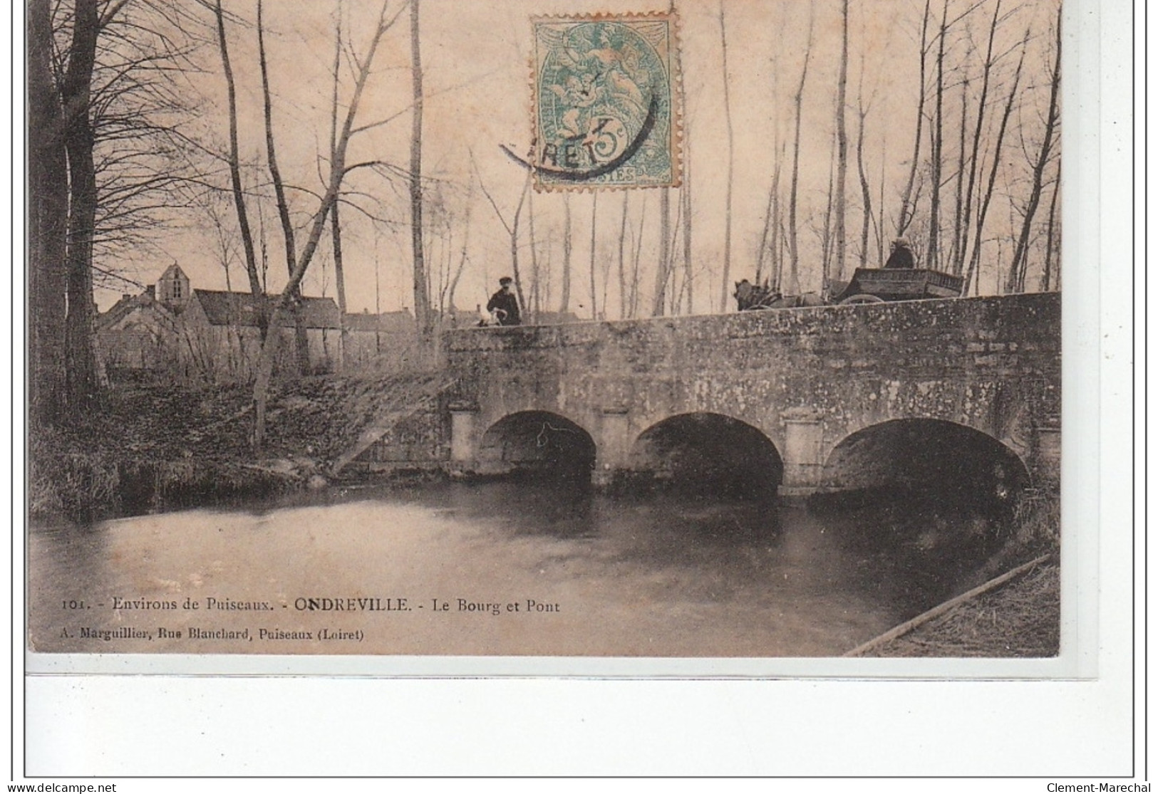 Environs De PUISEAUX - ONDREVILLE - Le Bourg Et Le Pont - Très Bon état - Other & Unclassified