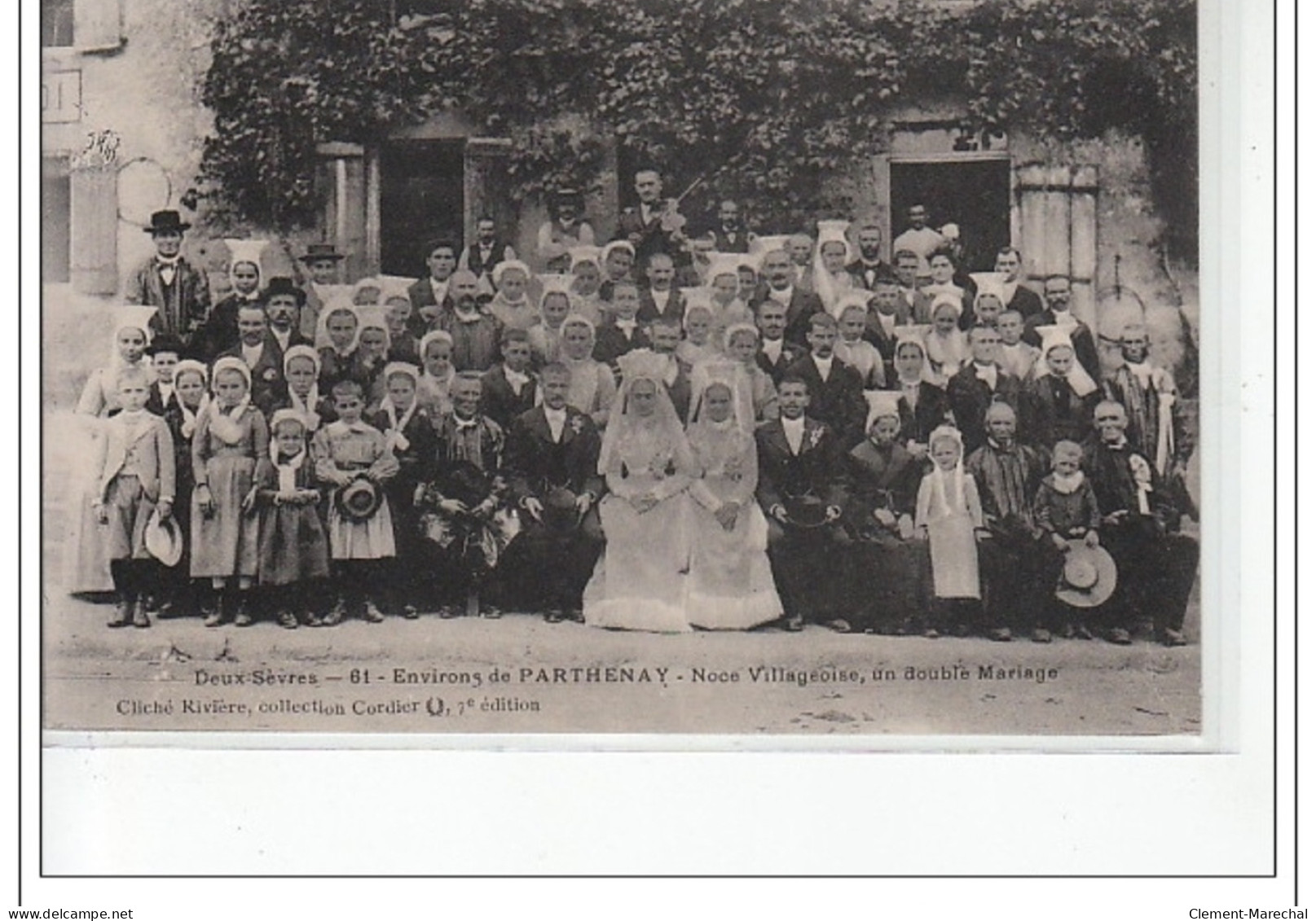 Environs De PARTHENAY - Noce Villageoise, Un Double Mariage - Très Bon état - Other & Unclassified