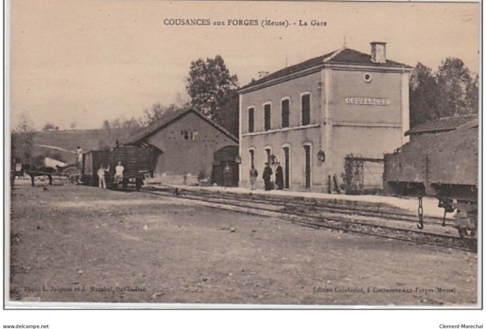 COUSANCES AUX FORGES : La Gare Vers 1920 - Très Bon état - Sonstige & Ohne Zuordnung