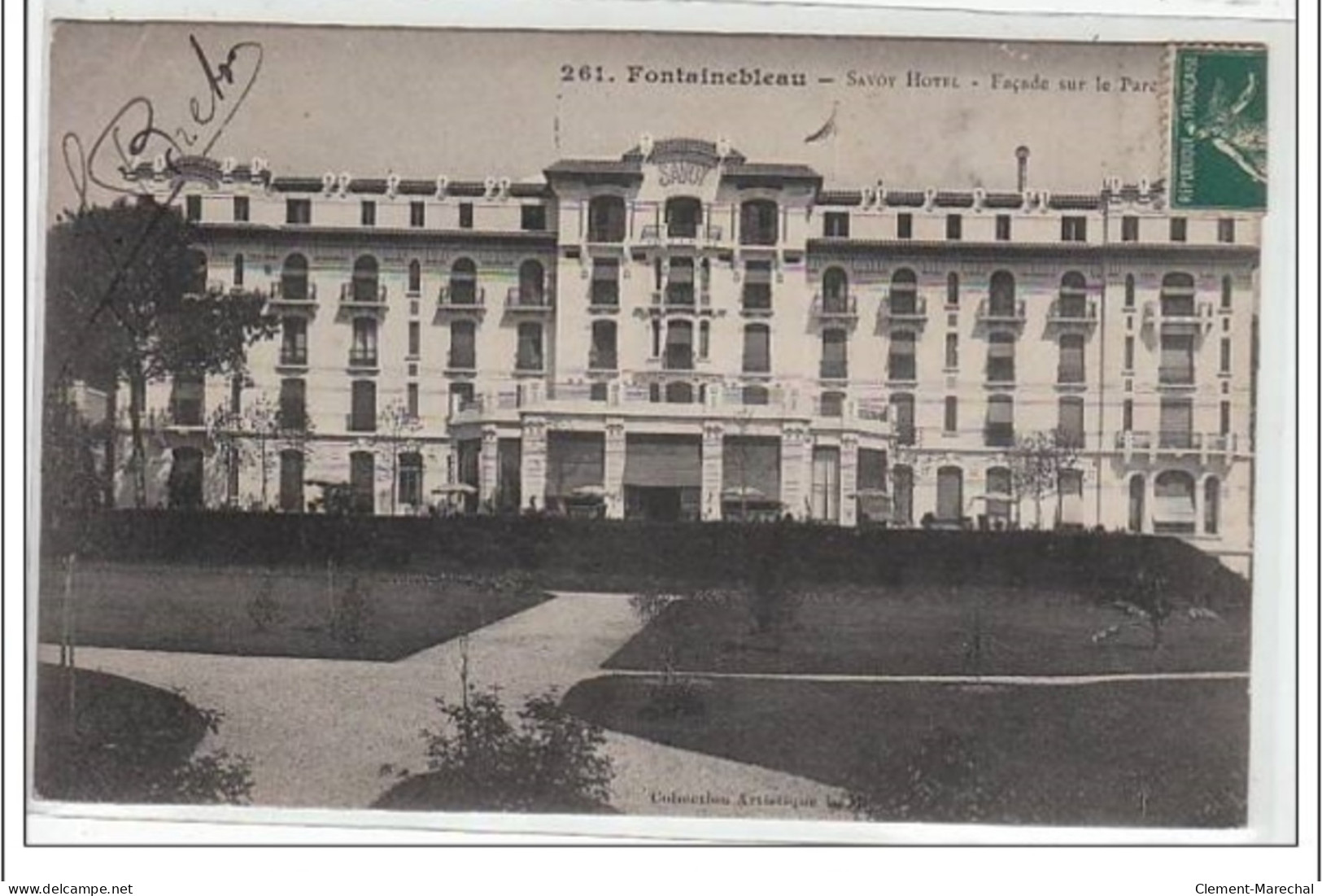 FONTAINEBLEAU : Savoy Hôtel - Façade Sur Le Parc - Très Bon état - Fontainebleau