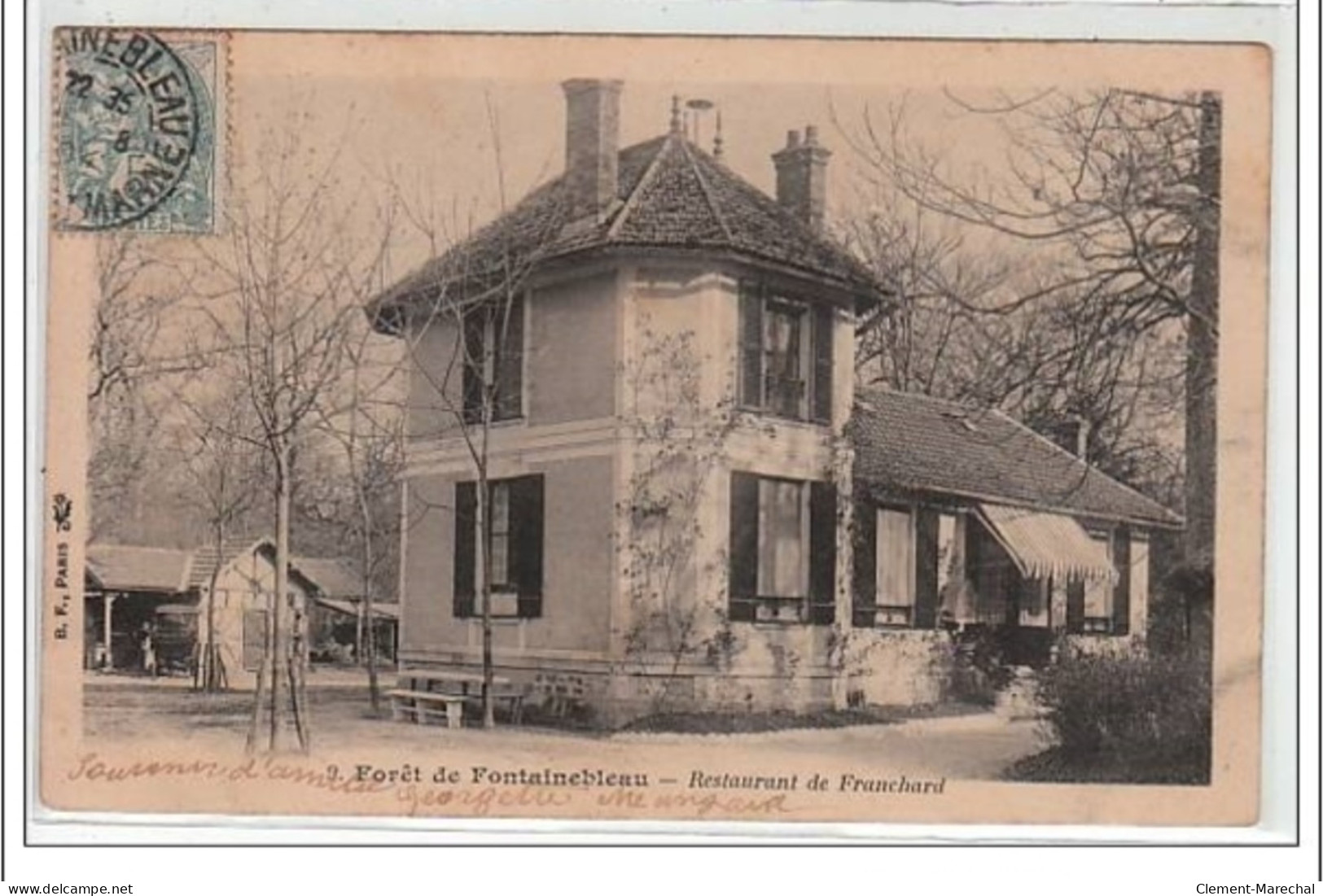 FORET DE FONTAINEBLEAU : Restaurant De Franchard - Très Bon état - Fontainebleau