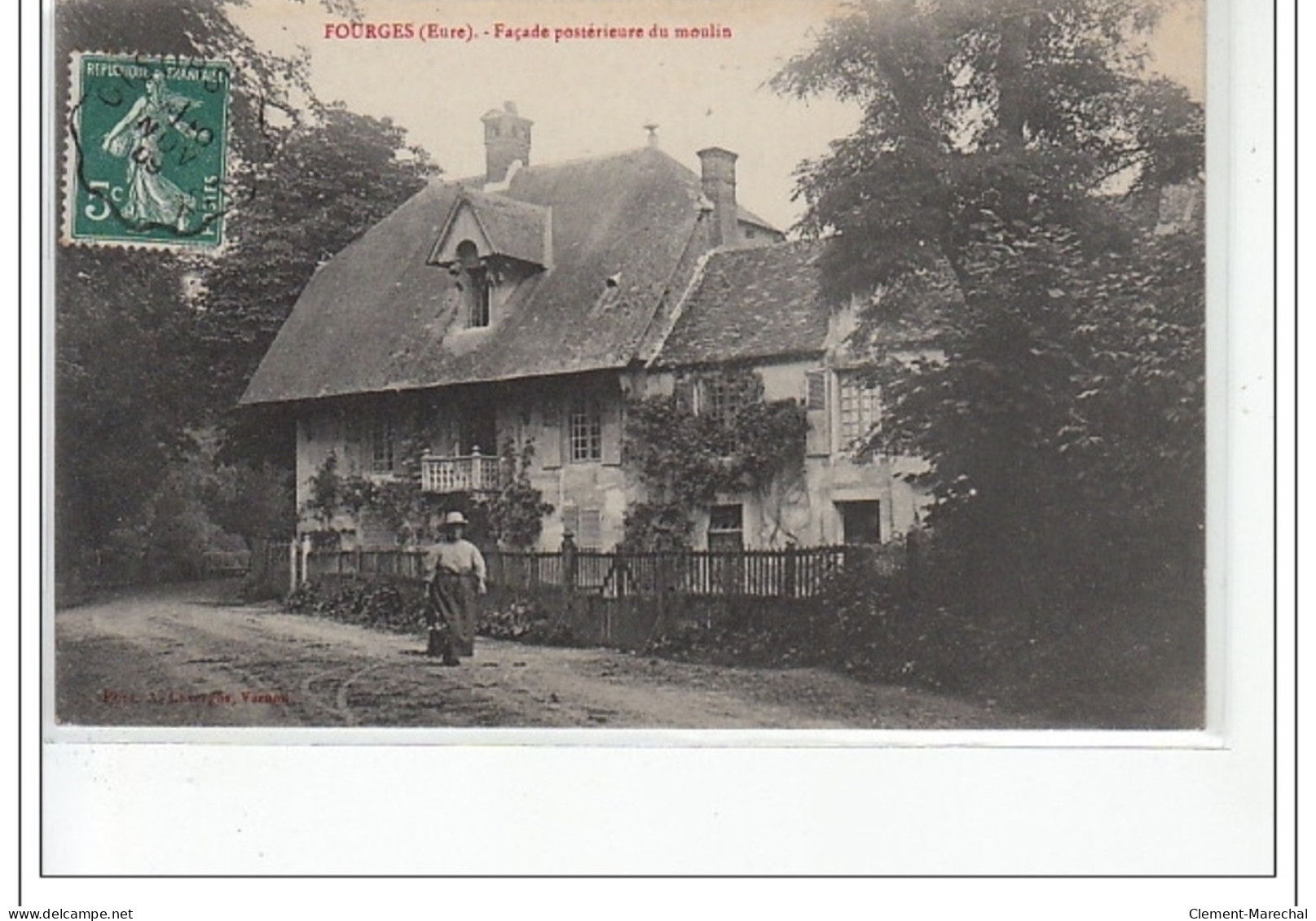 FOURGES - Façade Postérieure Du Moulin - Très Bon état - Fourges