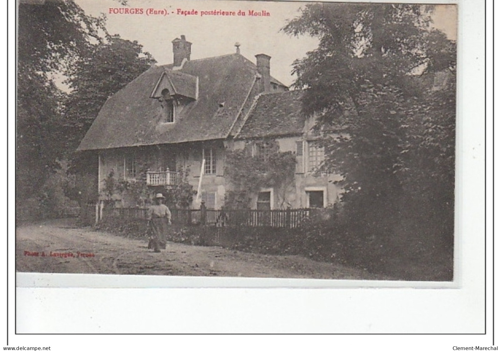 FOURGES - Façade Postérieure Du Moulin - Très Bon état - Fourges