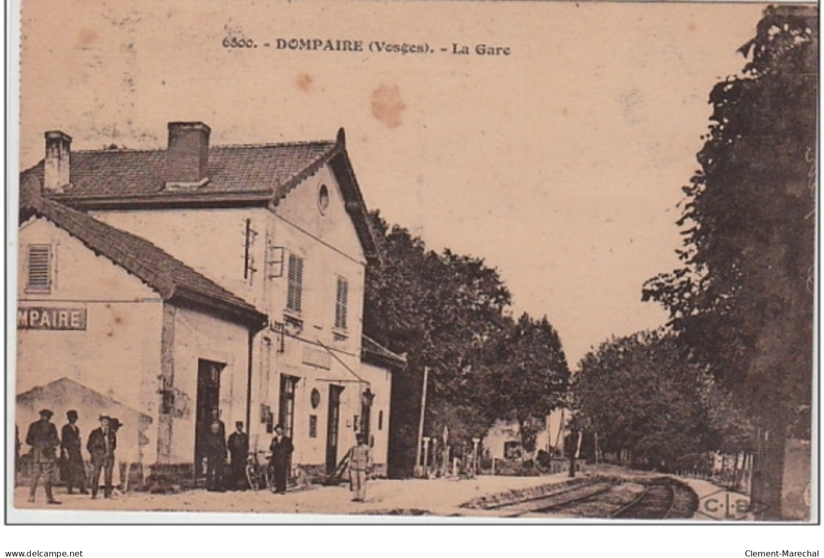 DOMPAIRE : La Gare - Bon état (une Petite Tache) - Otros & Sin Clasificación