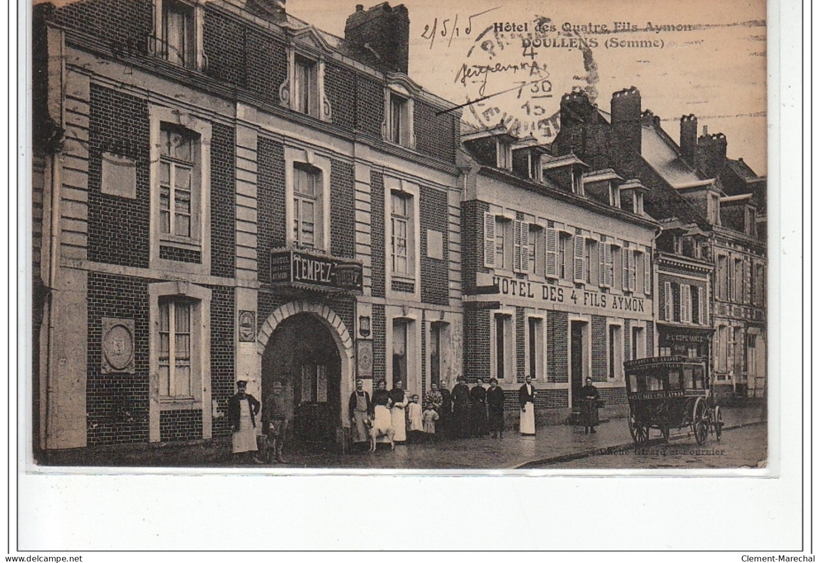 DOULLENS - Hôtel Des Quatre Fils Aymon - Très Bon état - Doullens