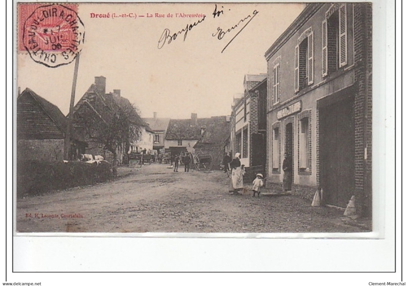 DROUE - La Rue De L'Abreuvoir - Très Bon état - Droue