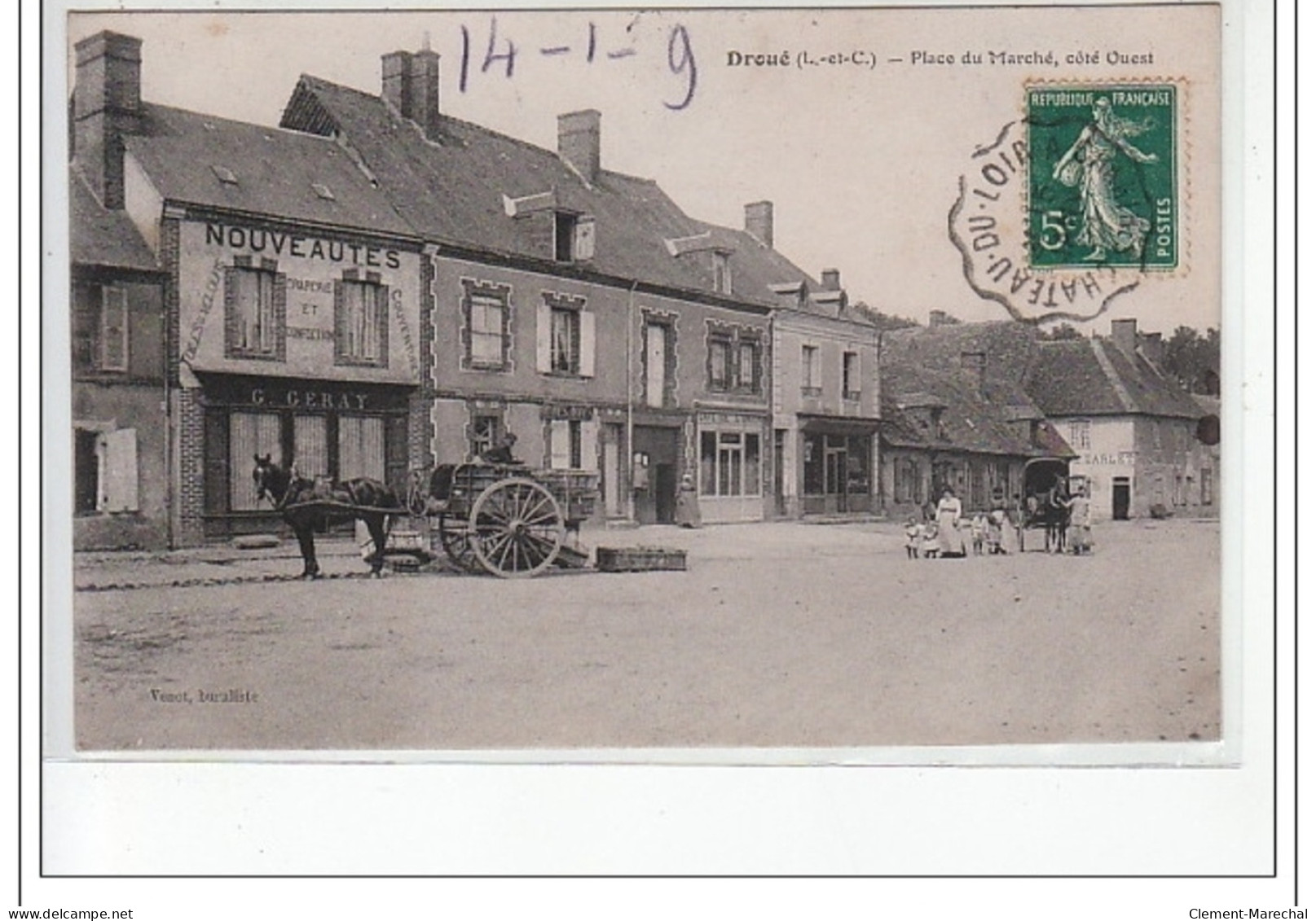 DROUE - Place Du Marché Côté Ouest - Très Bon état - Droue