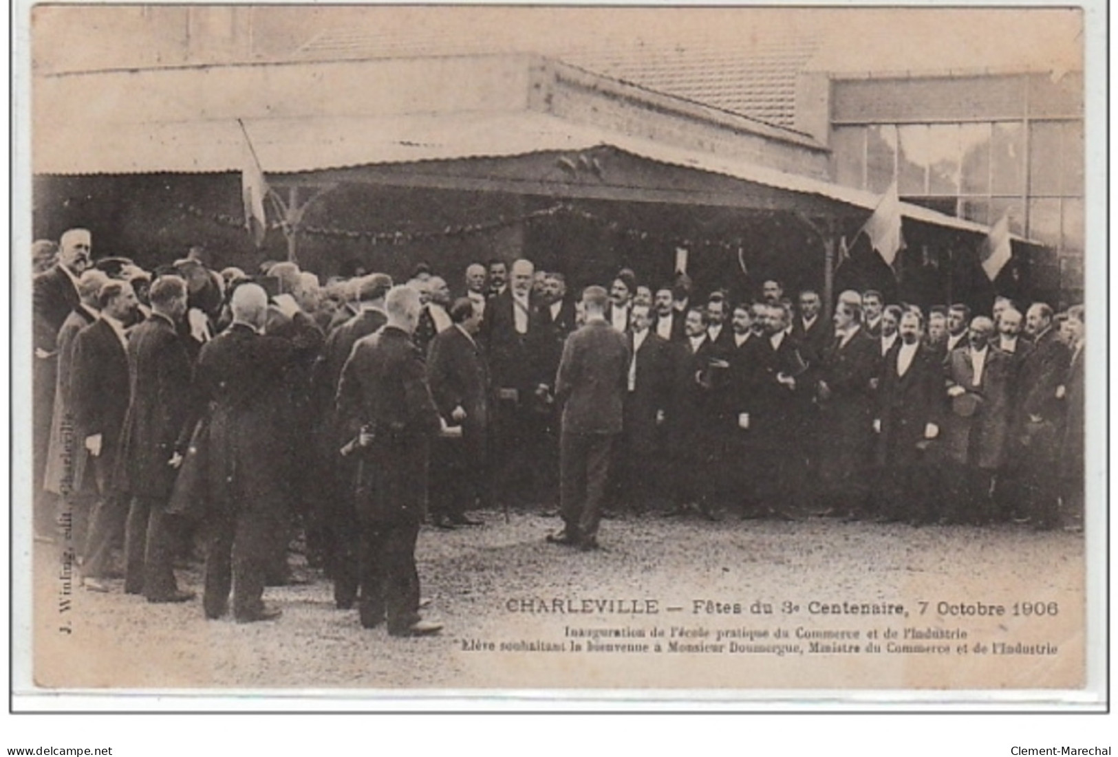 CHARLEVILLE : Fête Du 3° Centenaire - 7 Octobre 1906 - état (1 Coin Plié) - Other & Unclassified