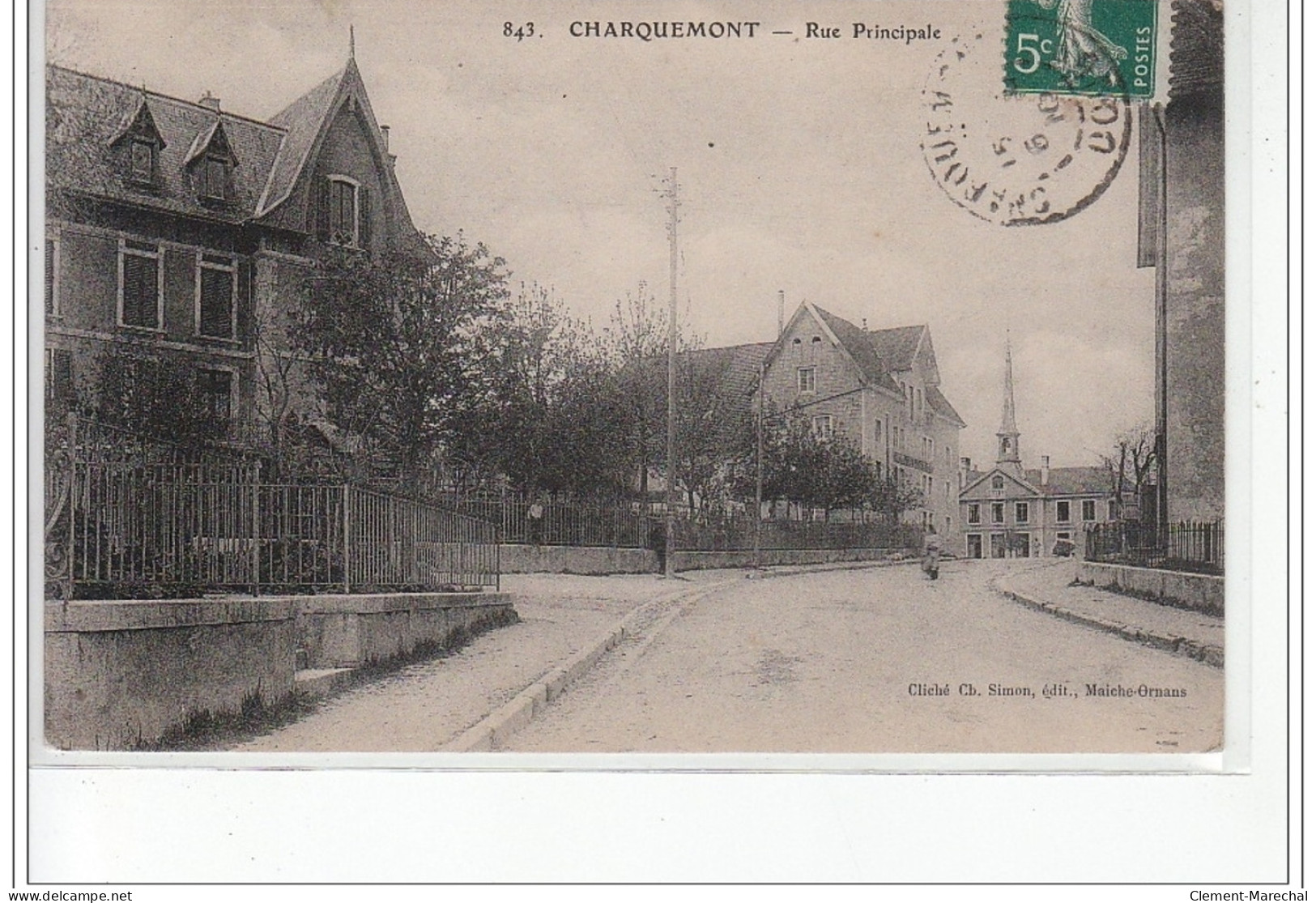 CHARQUEMONT - Rue Principale - Très Bon état - Other & Unclassified