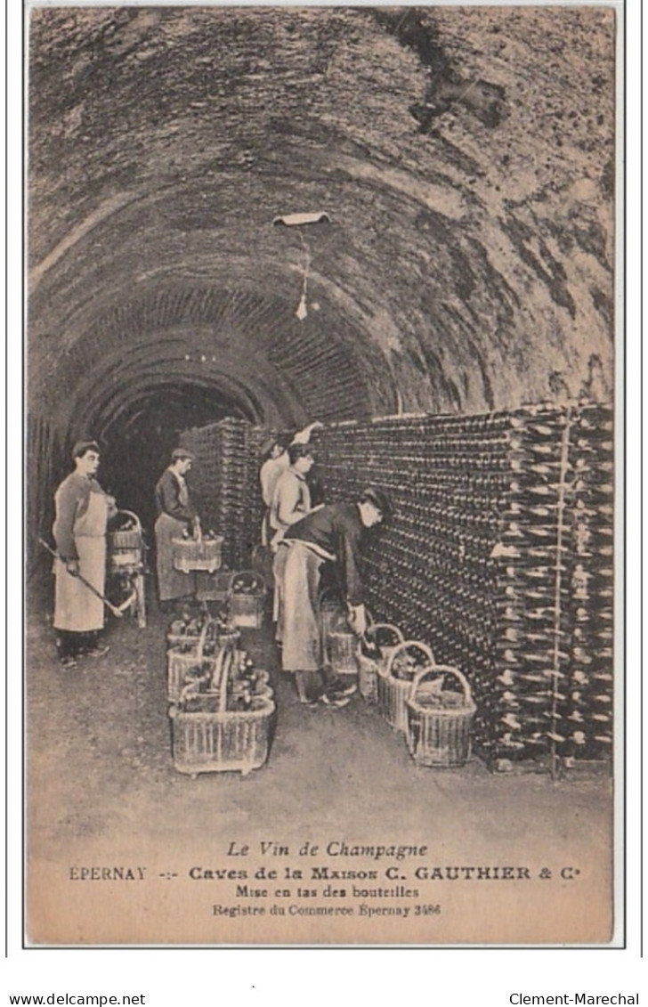 EPERNAY : Caves De La Maison Gauthier Et Cie Vers 1920 - Très Bon état - Other & Unclassified
