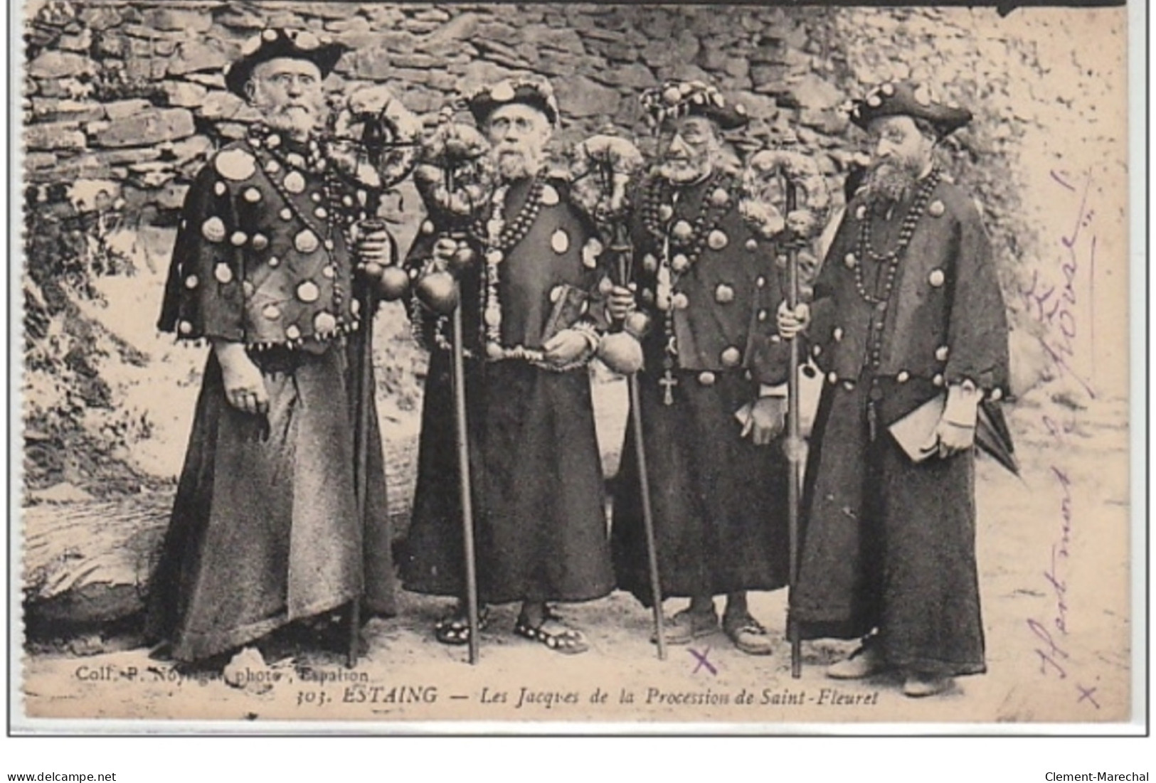 ESTAING : Les Jacques De La Procession De Saint Fleuret - Très Bon état - Other & Unclassified