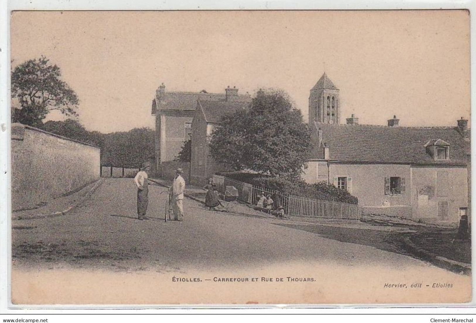 ETIOLLES : Carrefour Et Rue Thouars - Très Bon état - Autres & Non Classés