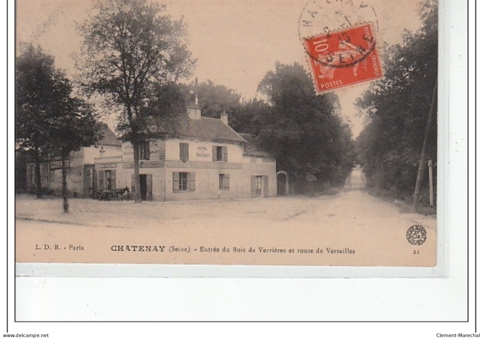 Entrée Du Bois De Verrières Et Route De Versailles - Très Bon état - Chatenay Malabry