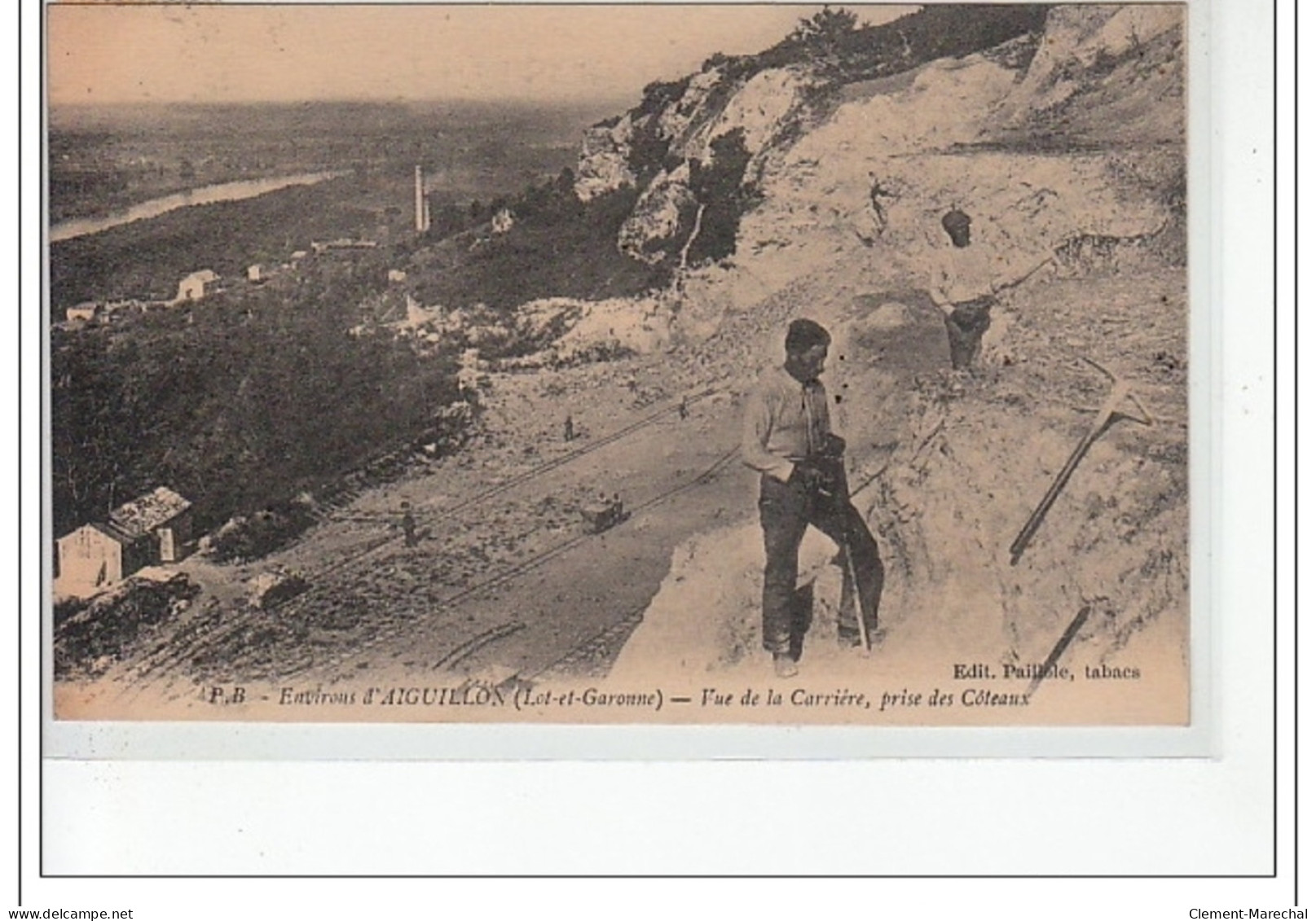 Environs D'AIGUILLON - Vue De La Carrière, Prise Des Côteaux - Très Bon état - Sonstige & Ohne Zuordnung