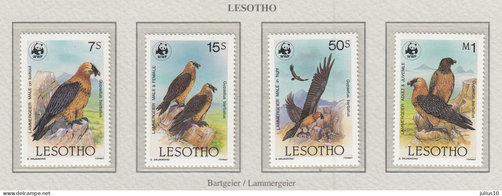 LESOTHO 1986 WWF Birds Mi 556-59 MNH(**) Fauna 725 - Otros & Sin Clasificación