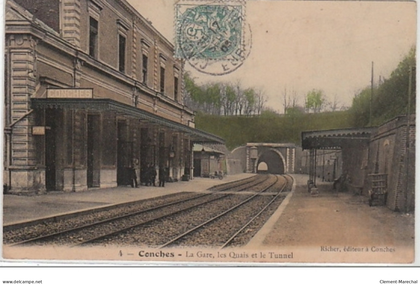 CONCHES : La Gare - Très Bon état - Otros & Sin Clasificación