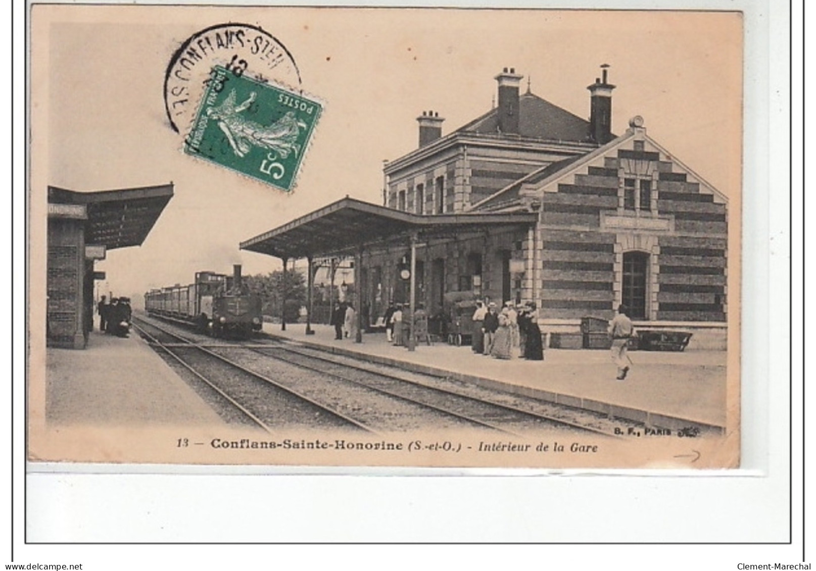 CONFLANS SAINTE HONORINE - Intérieur De La Gare - état - Conflans Saint Honorine