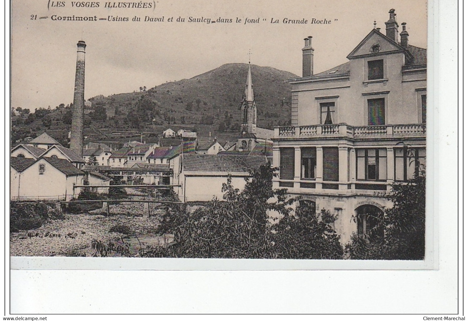 CORNIMONT - Usines Du Daval Et Du Saulcy Dans Le Fond """"La Grande Roche"""" - Très Bon état - Cornimont