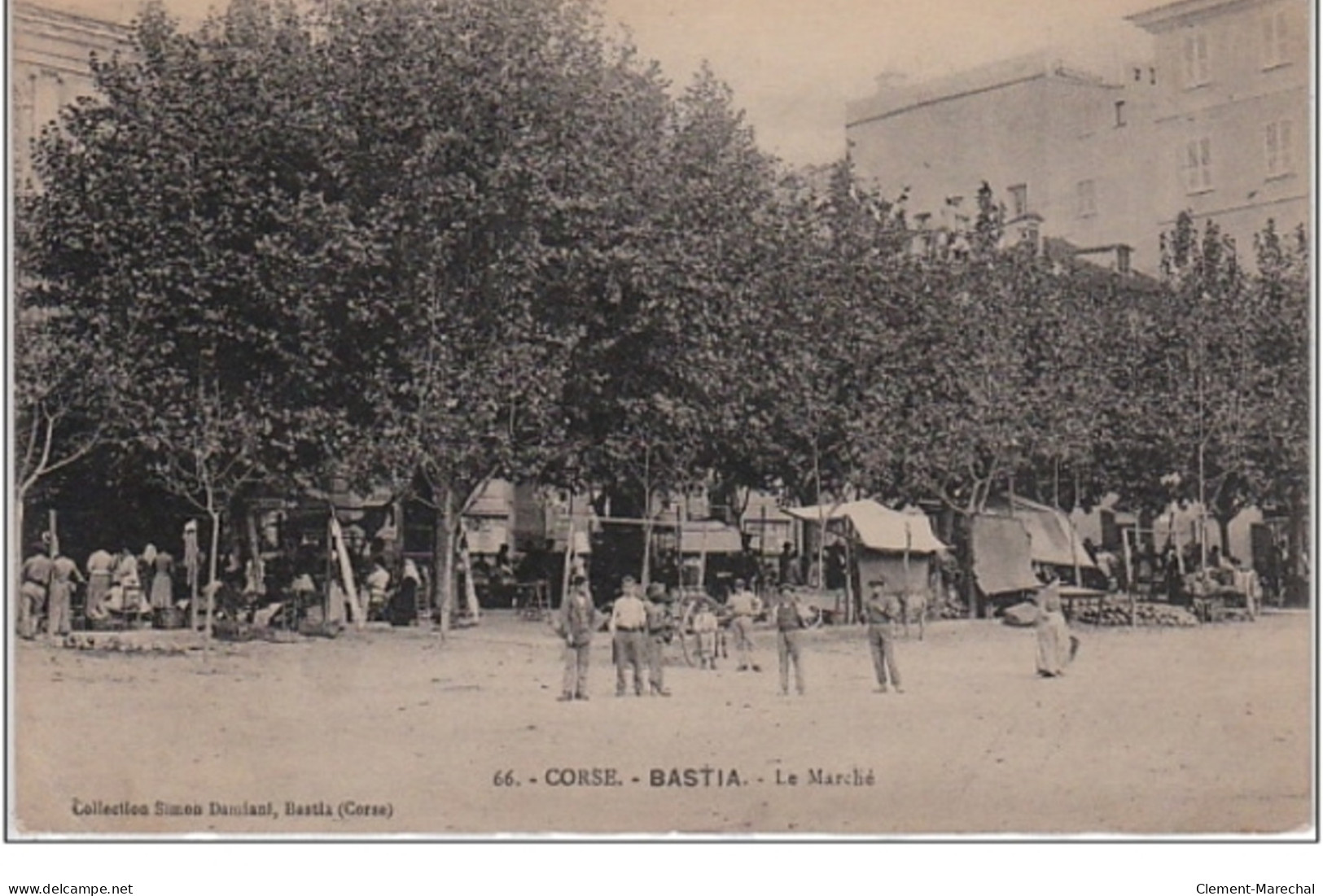 CORSE : BASTIA : Le Marché Vers 1910 - Très Bon état - Otros & Sin Clasificación