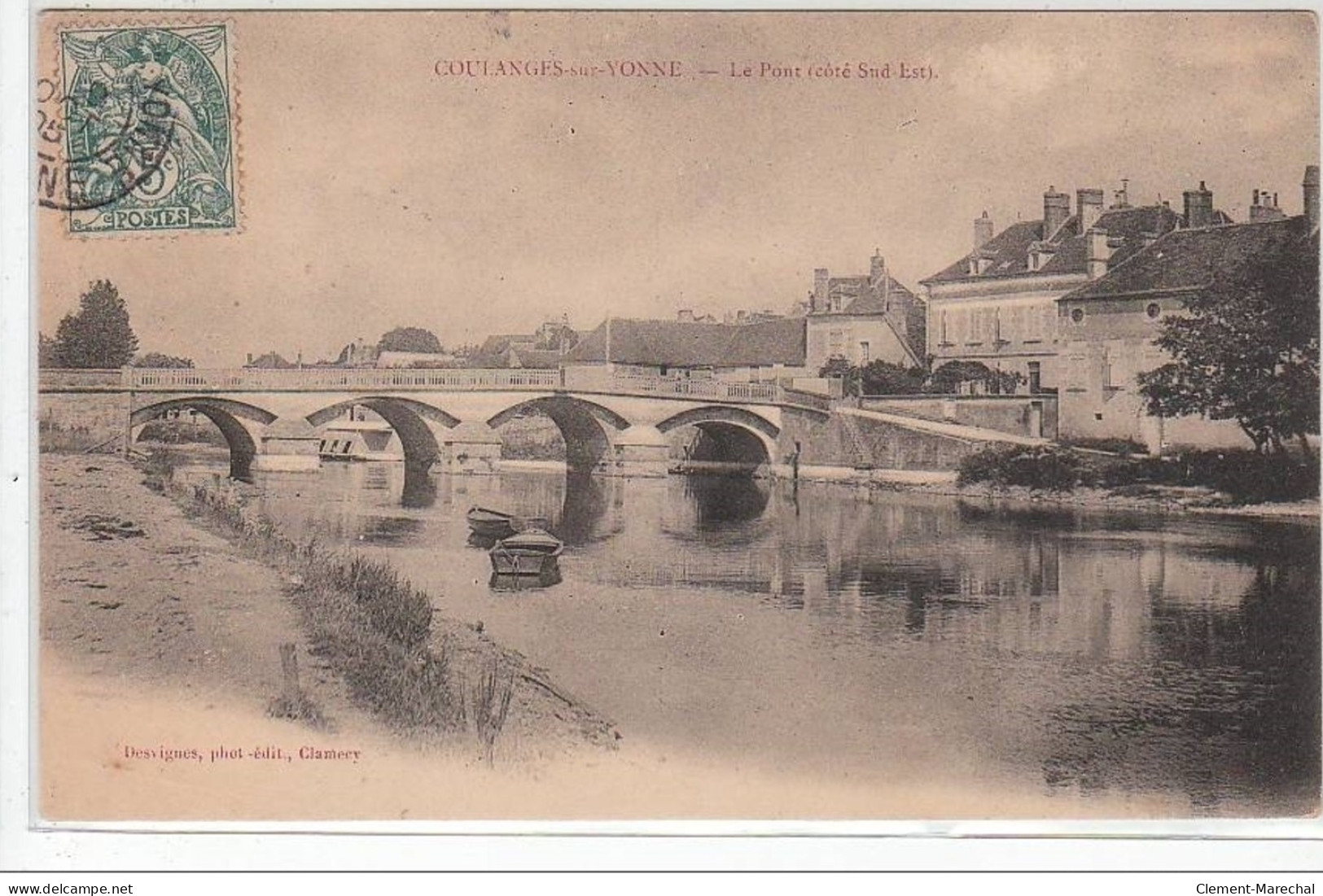 COULANGES SUR YONNE : Le Pont (côté Sud) - Très Bon état - Coulanges Sur Yonne