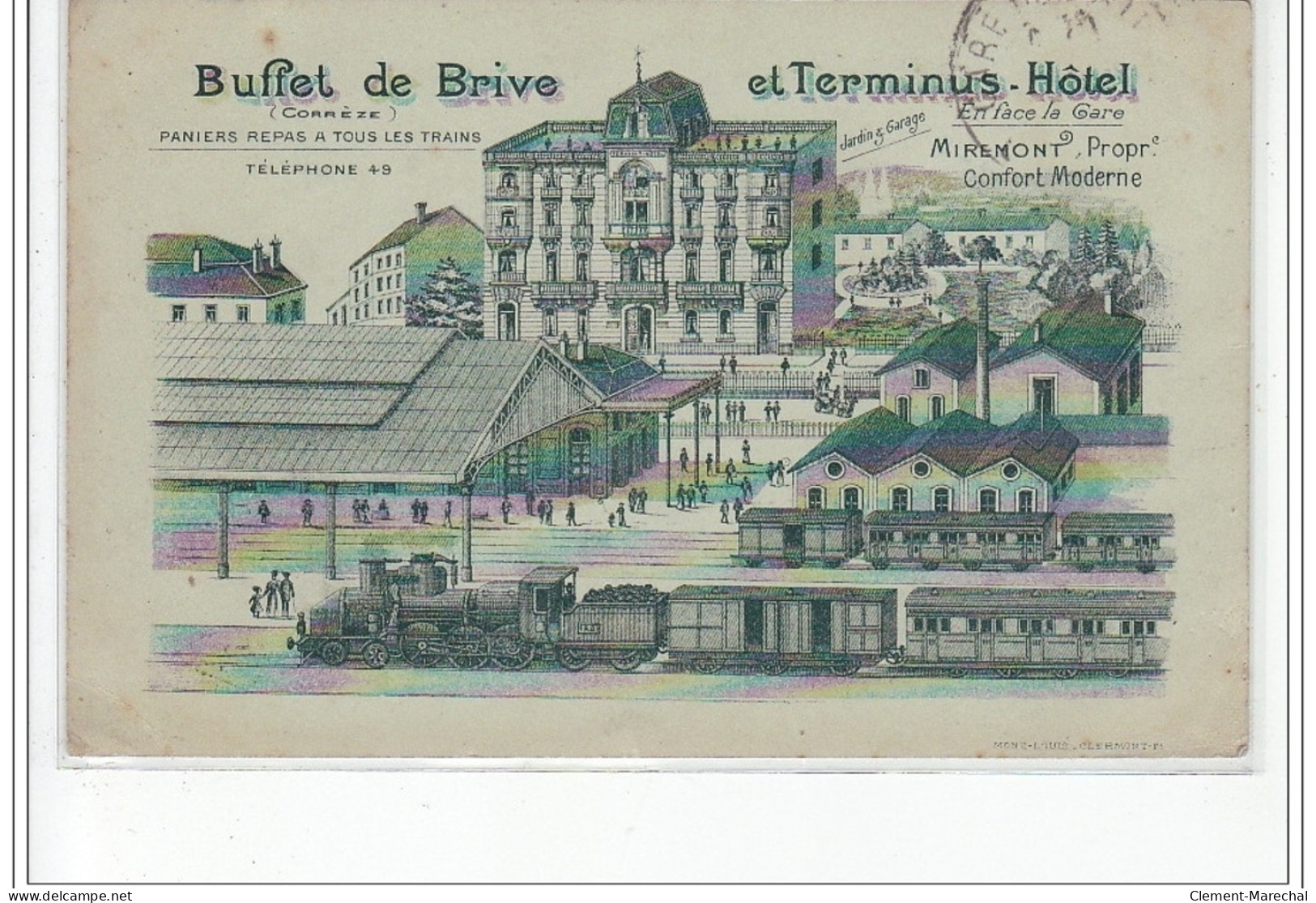 BRIVE : Le Buffet Et Terminus Hôtel - Bon état (un Léger Pli D'angle) - Brive La Gaillarde