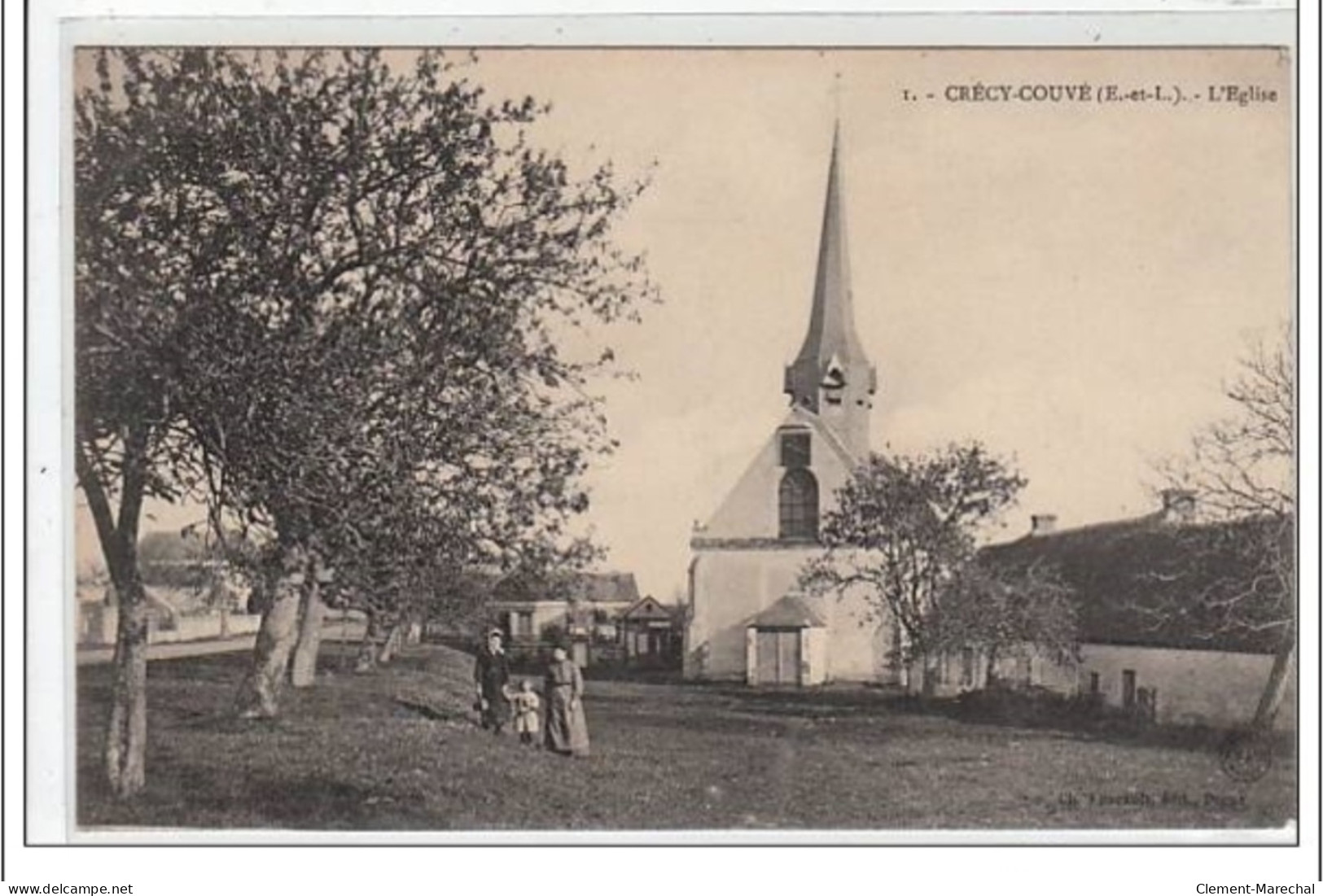 CRECY COUVE : L'église - Très Bon état - Otros & Sin Clasificación