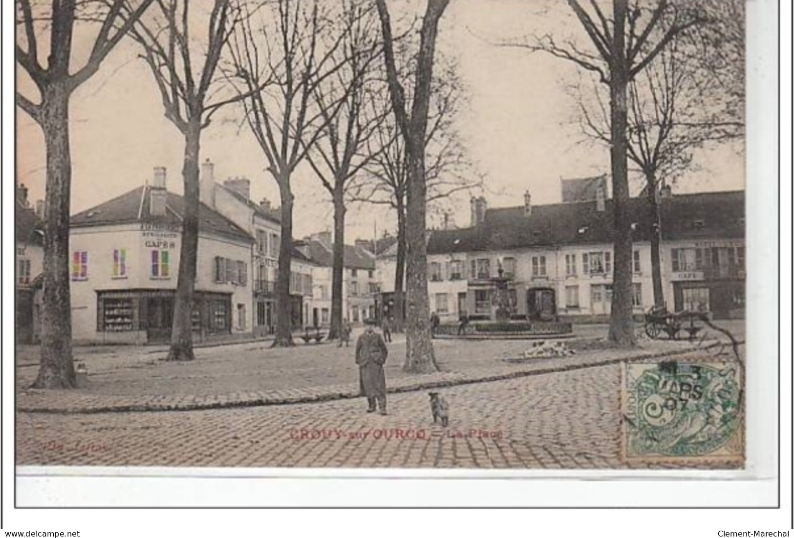 CROUY SUR OURCQ - La Place - Très Bon état - Other & Unclassified