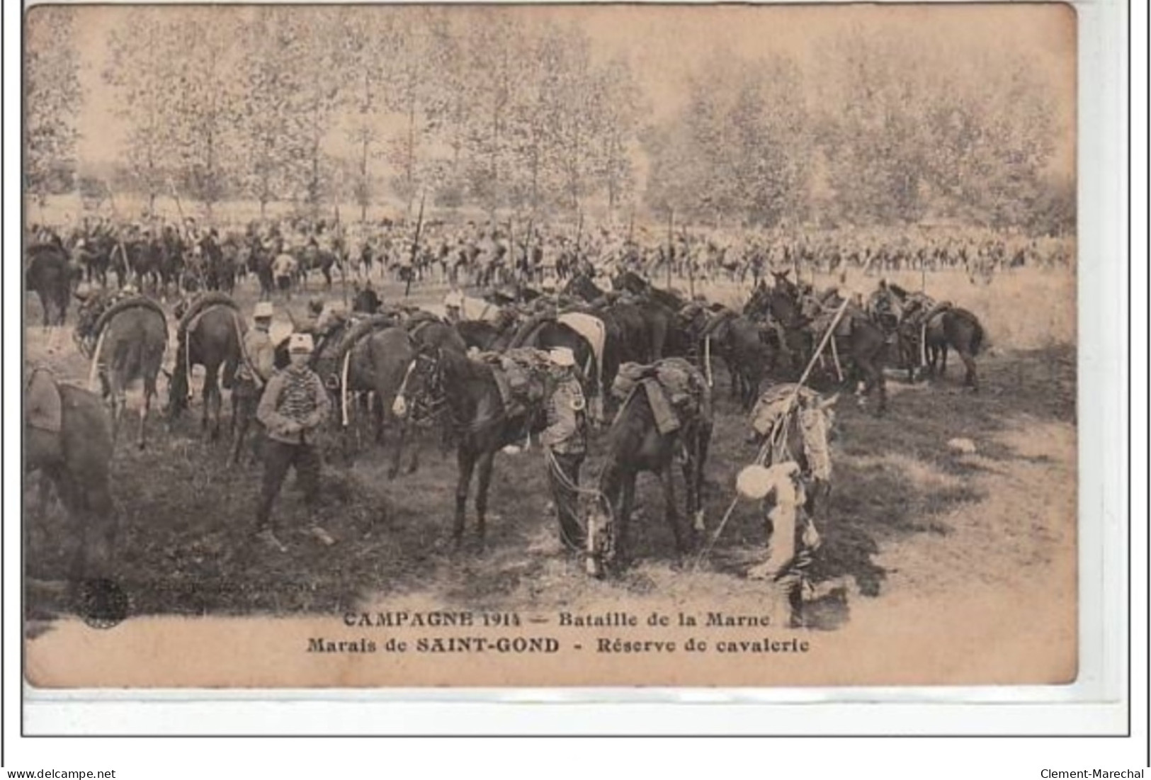 Campagne 1914 - Bataille De La Marne - Marais De SAINT GOND - Réserve De Cavalerie - Très Bon état - Other & Unclassified