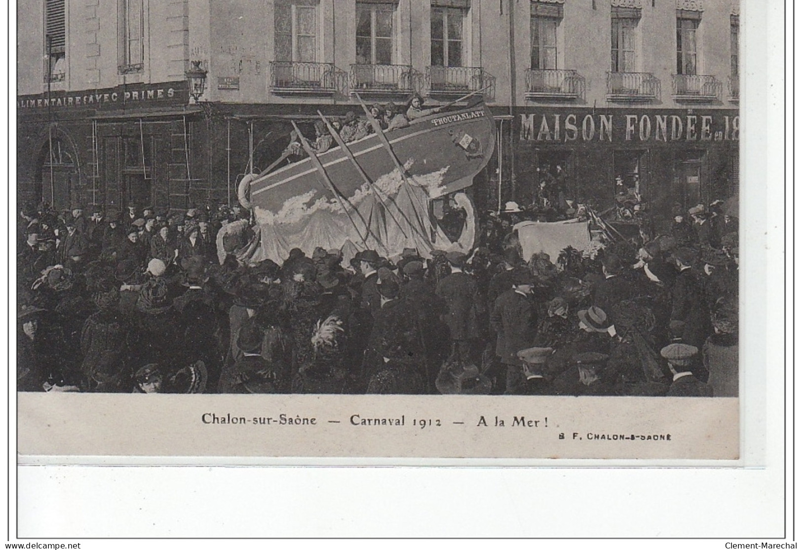 Chalon-sur-Saône - Carnaval 1912 - A La Mer - Très Bon état - Chalon Sur Saone