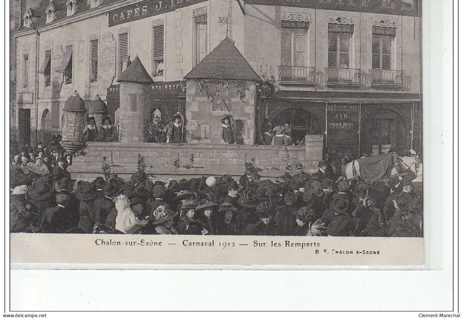 Chalon-sur-Saône - Carnaval 1912 - Sur Les Remparts - Très Bon état - Chalon Sur Saone