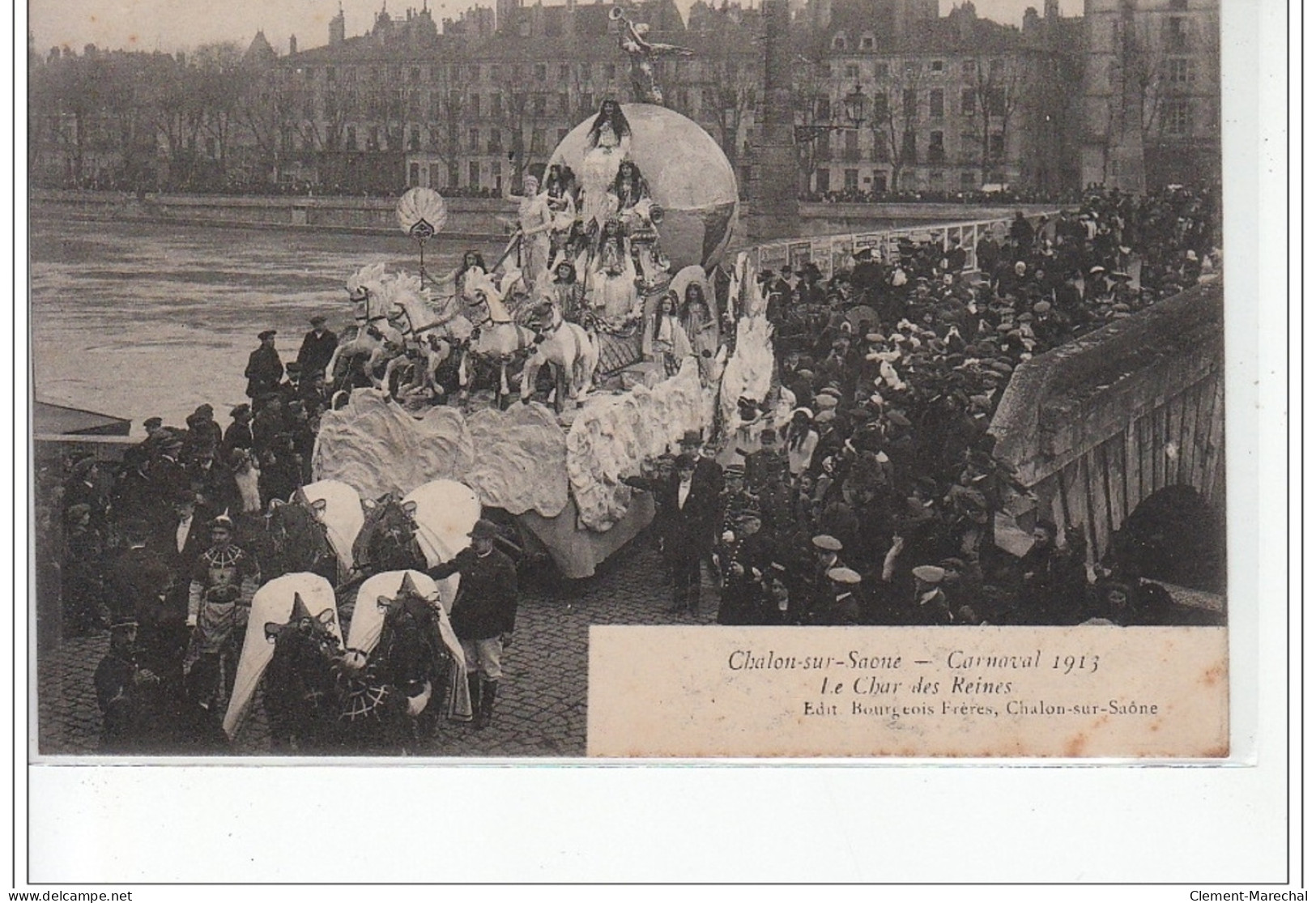 Chalon-sur-Saône - Carnaval 1913 - Le Char Des Reines - Très Bon état - Chalon Sur Saone