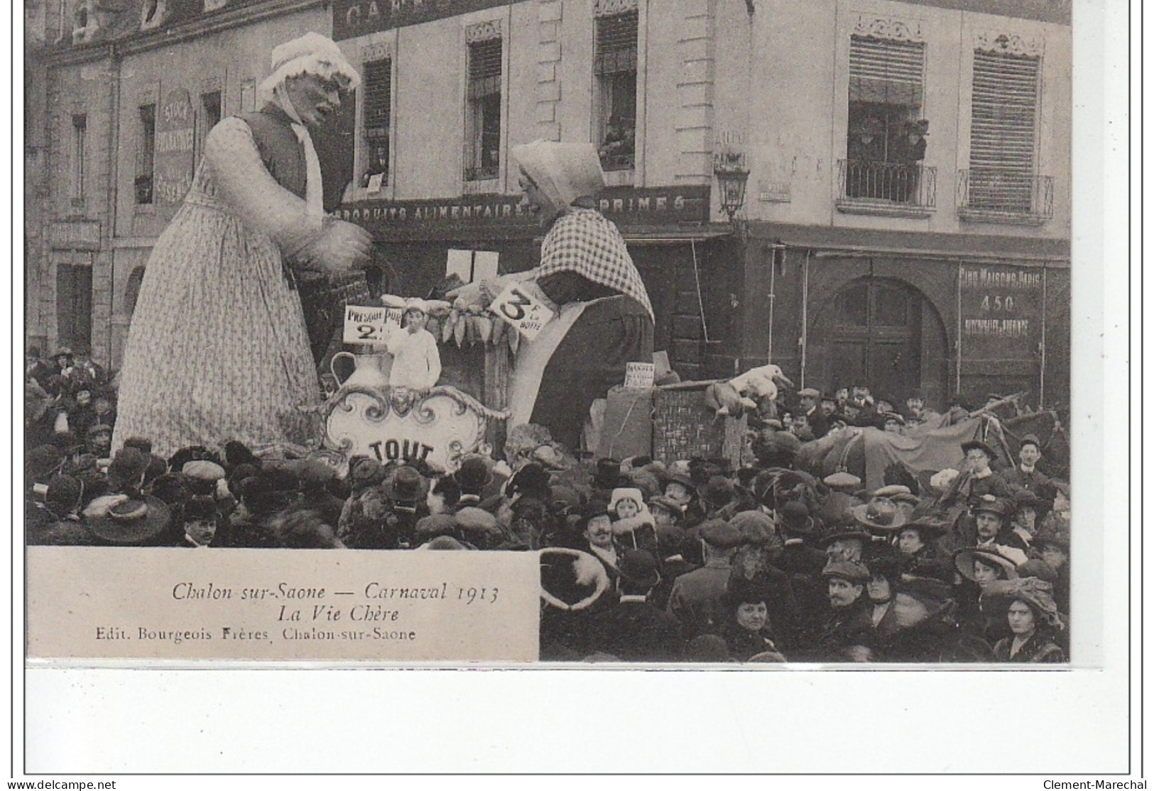 Chalon-sur-Saône - Carnaval 1913 - La Vie Chère - Très Bon état - Chalon Sur Saone