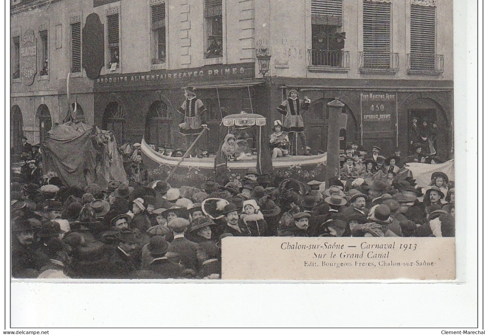 Chalon-sur-Saône - Carnaval 1913 - Sur Le Grand Canal - Très Bon état - Chalon Sur Saone