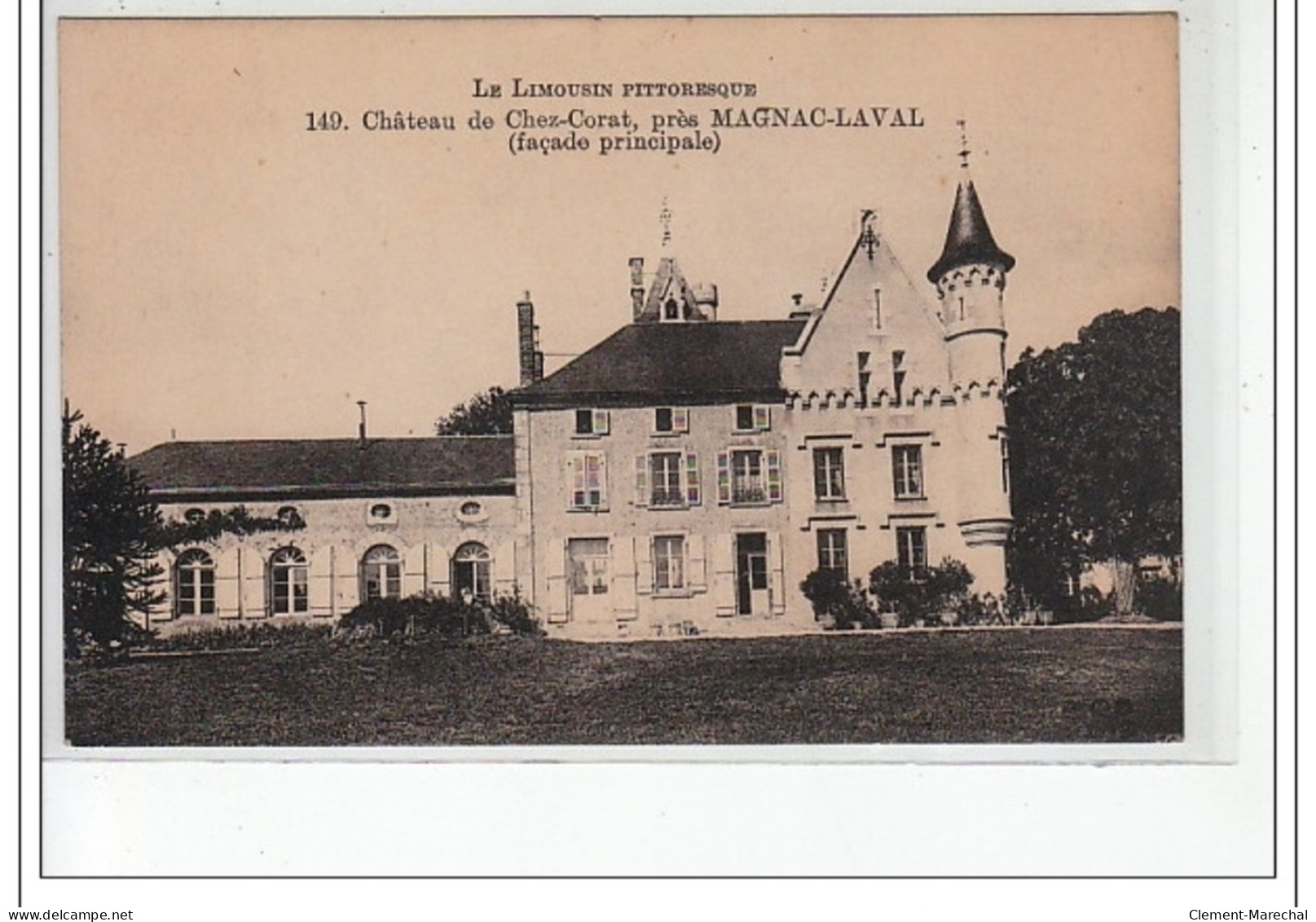 Château De CHEZ-CORAT Près MAGNAC-LAVAL (façade Principale) - Très Bon état - Altri & Non Classificati