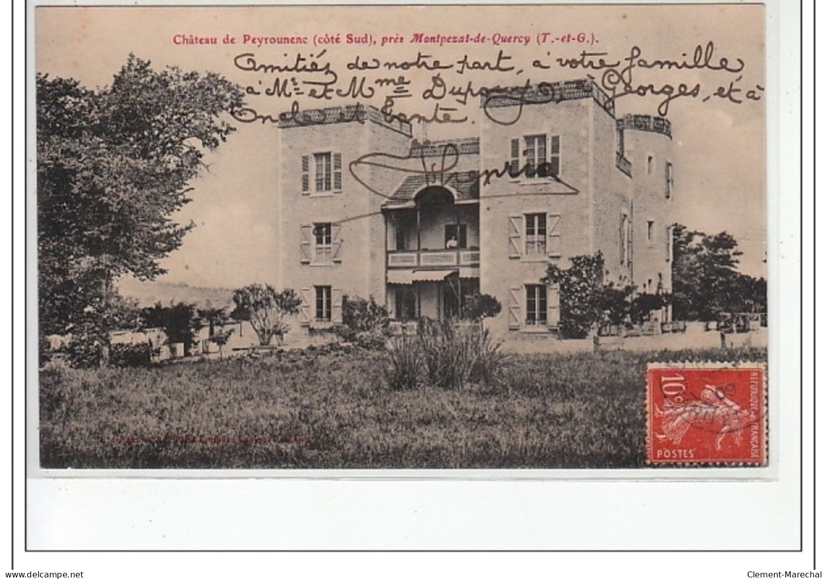 Château De PEYROUNENC (côté Sud) Près  MONTPEZAT DU QUERCY - Très Bon état - Other & Unclassified