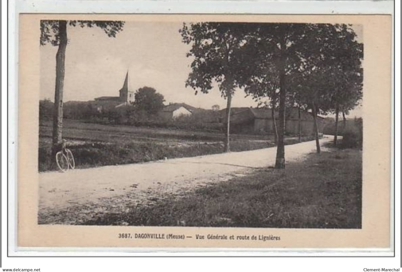 DAGONVILLE : Vue Générale Et Route De Lignières - Très Bon état - Sonstige & Ohne Zuordnung