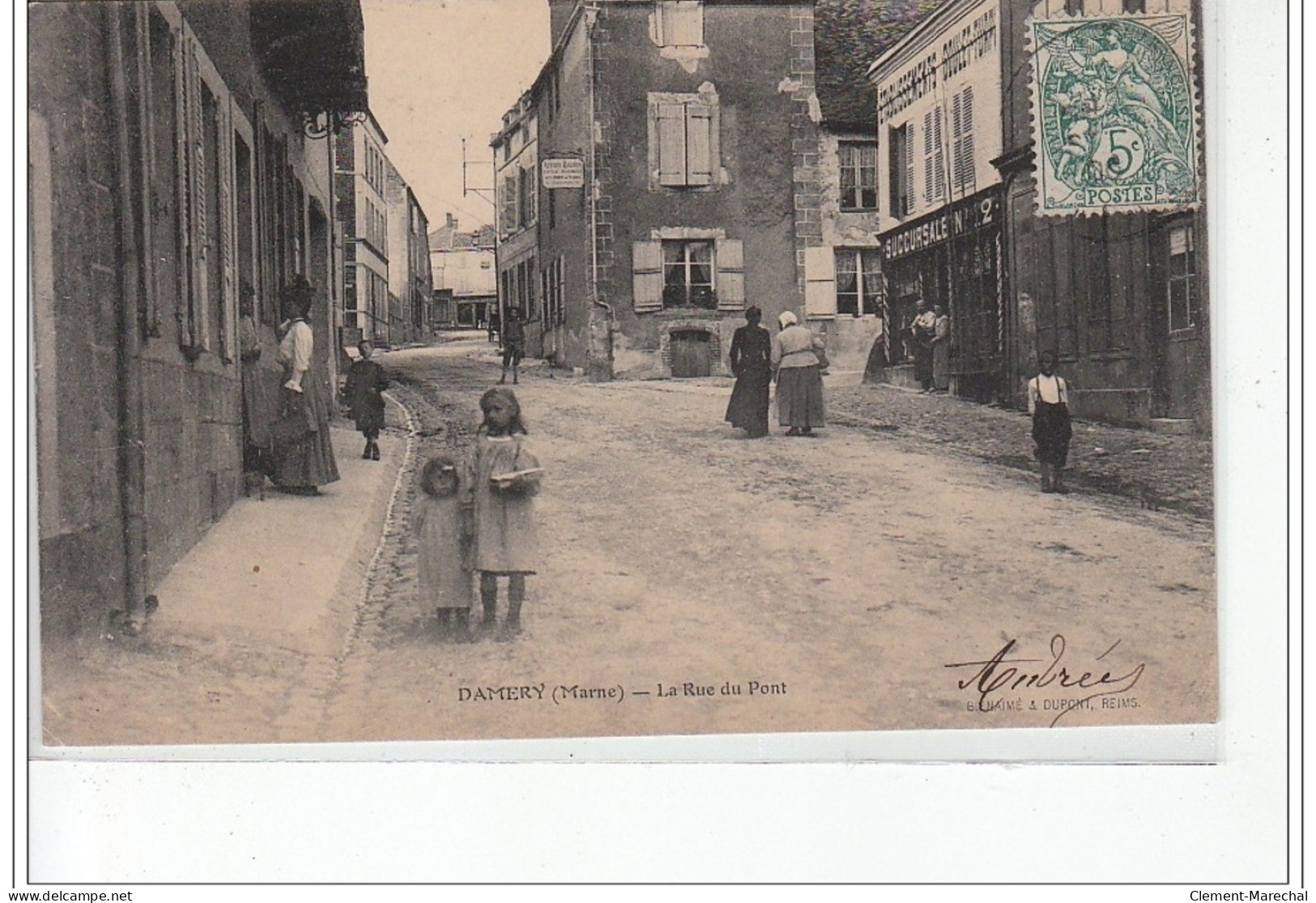 DAMERY - La Rue Du Pont - Très Bon état - Otros & Sin Clasificación