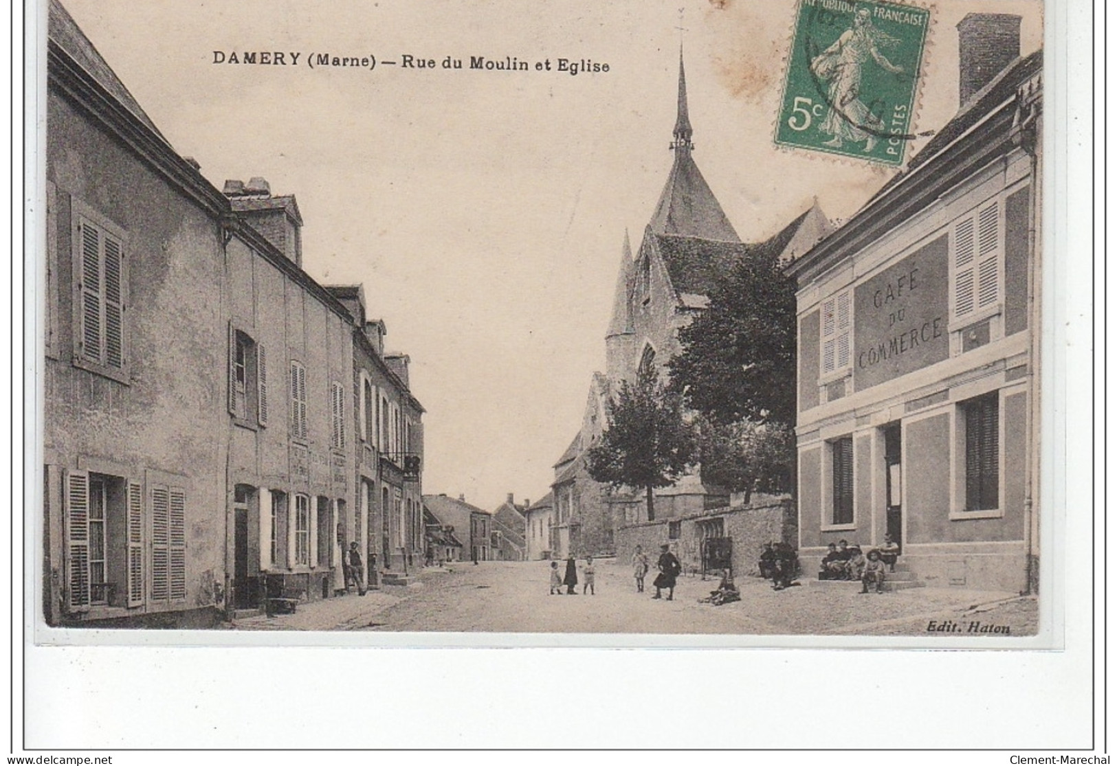 DAMERY - Rue Du Moulin Et Eglise - Très Bon état - Otros & Sin Clasificación