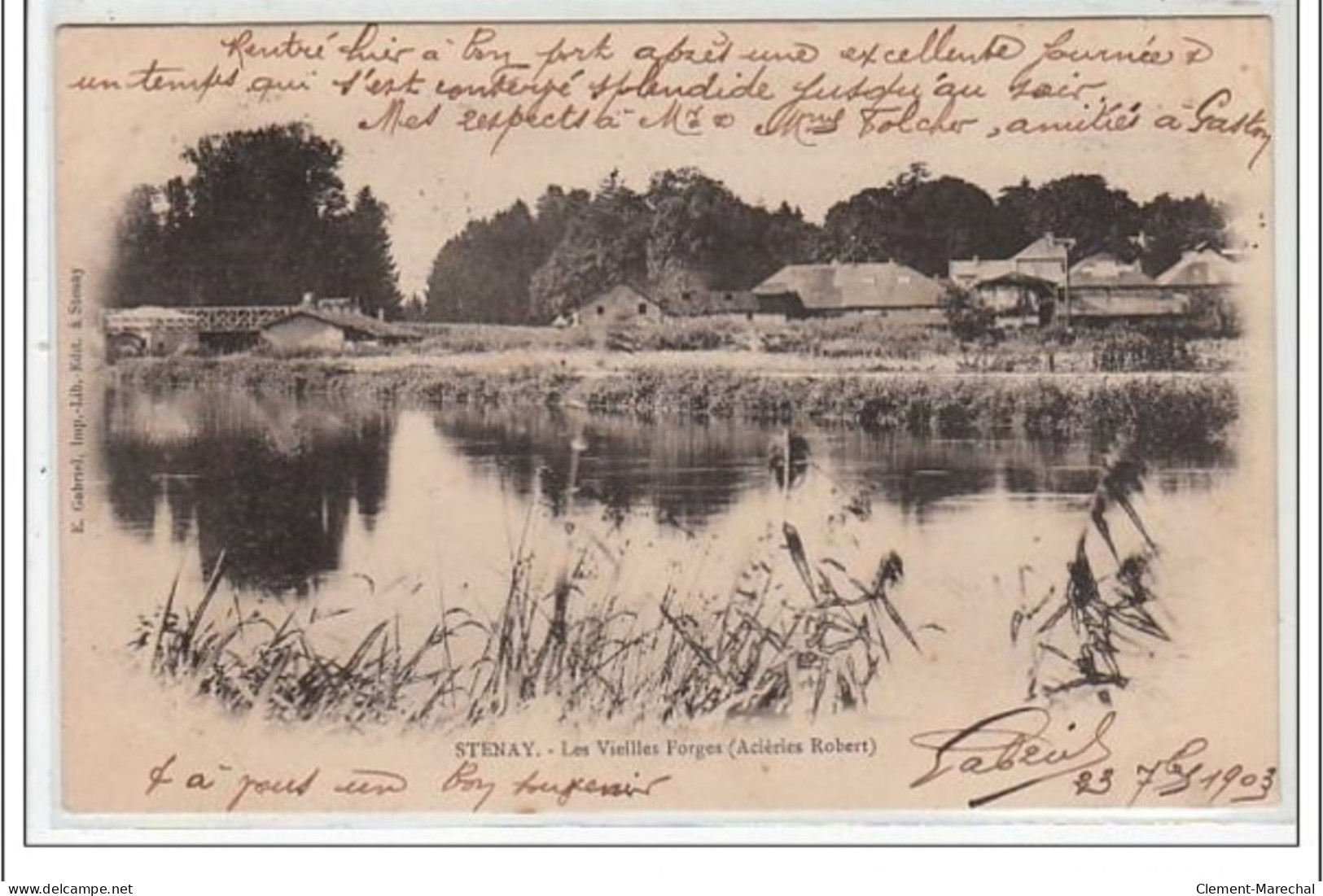 DEMANGE AUX EAUX : Hôtel De Vill Et Fontaine De Jeanne D'Arc - Très Bon état - Sonstige & Ohne Zuordnung