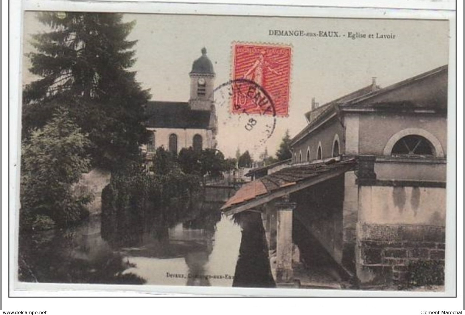 DEMANGE AUX EAUX : église Et Lavoir - Très Bon état - Other & Unclassified