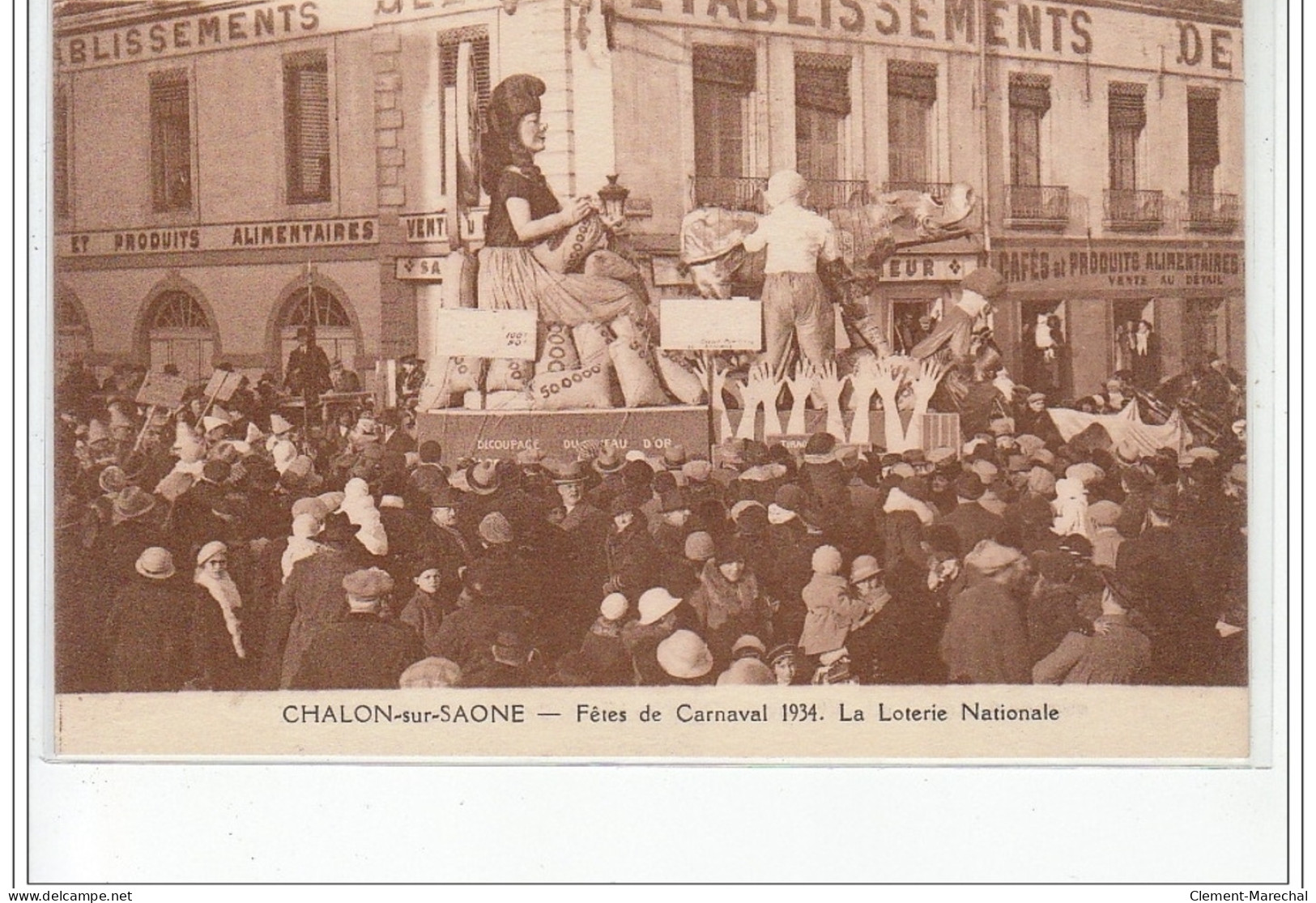 CHALON SUR SAONE - Fêtes De Carnaval 1934 - La Loterie Nationale - Très Bon état - Chalon Sur Saone